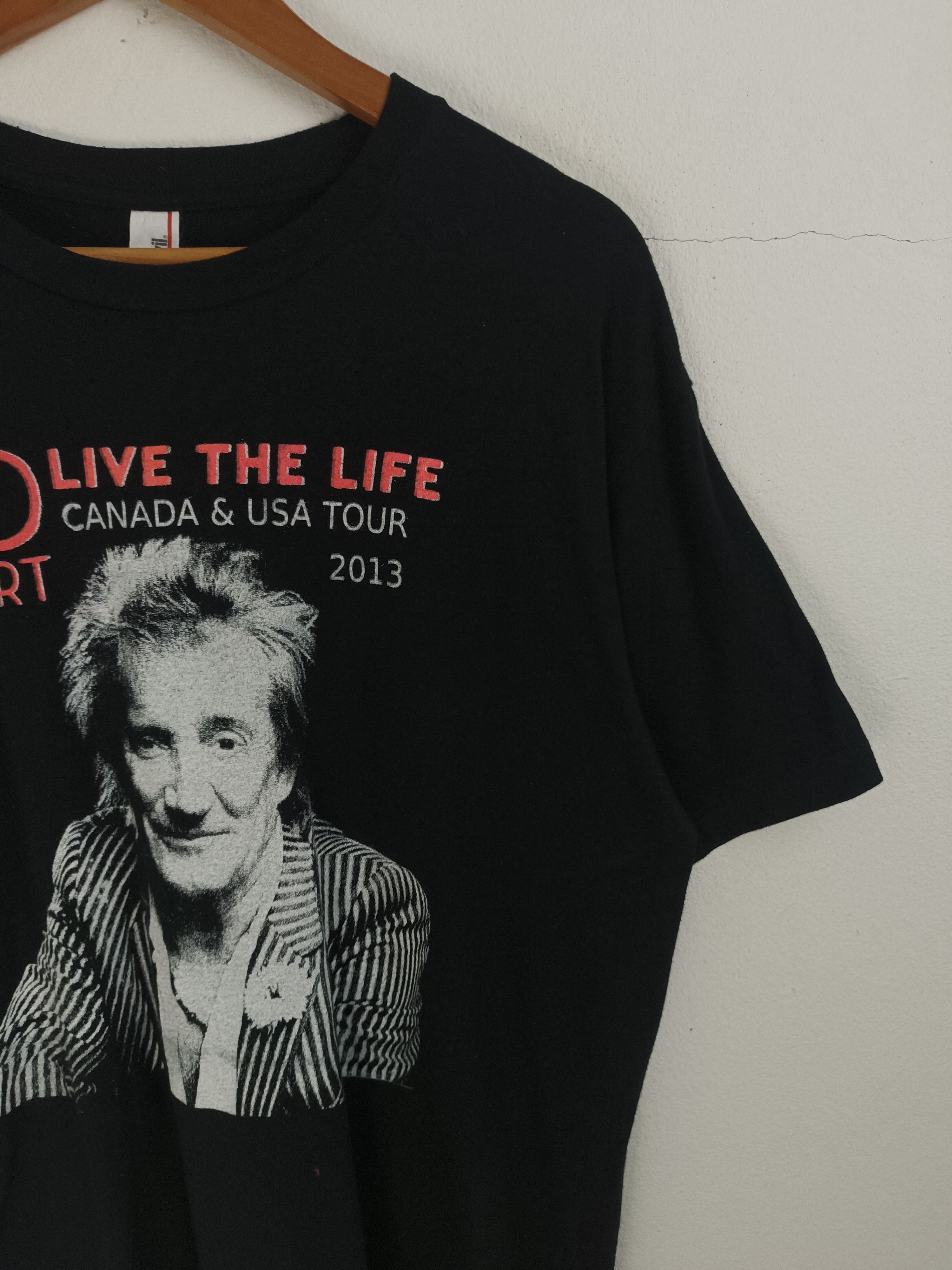 Band Tees VINTAGE '13 ROD STEWART USA CANADA TOUR TEE jagger sting Size US L / EU 52-54 / 3 - 6 Thumbnail