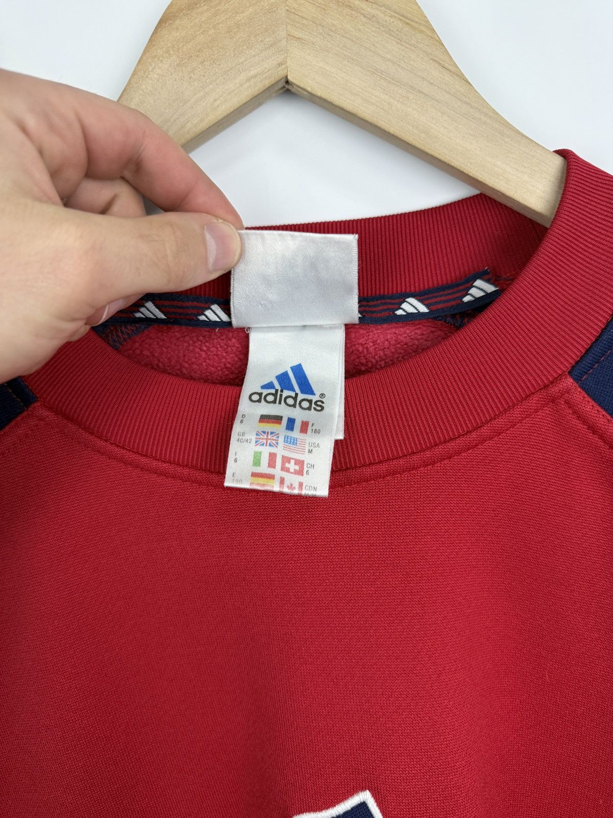 Adidas 🇩🇪 Vintage 80s Adidas Retro Sweatshirt Rare Y2K Bundeswehr Size US M / EU 48-50 / 2 - 7 Thumbnail
