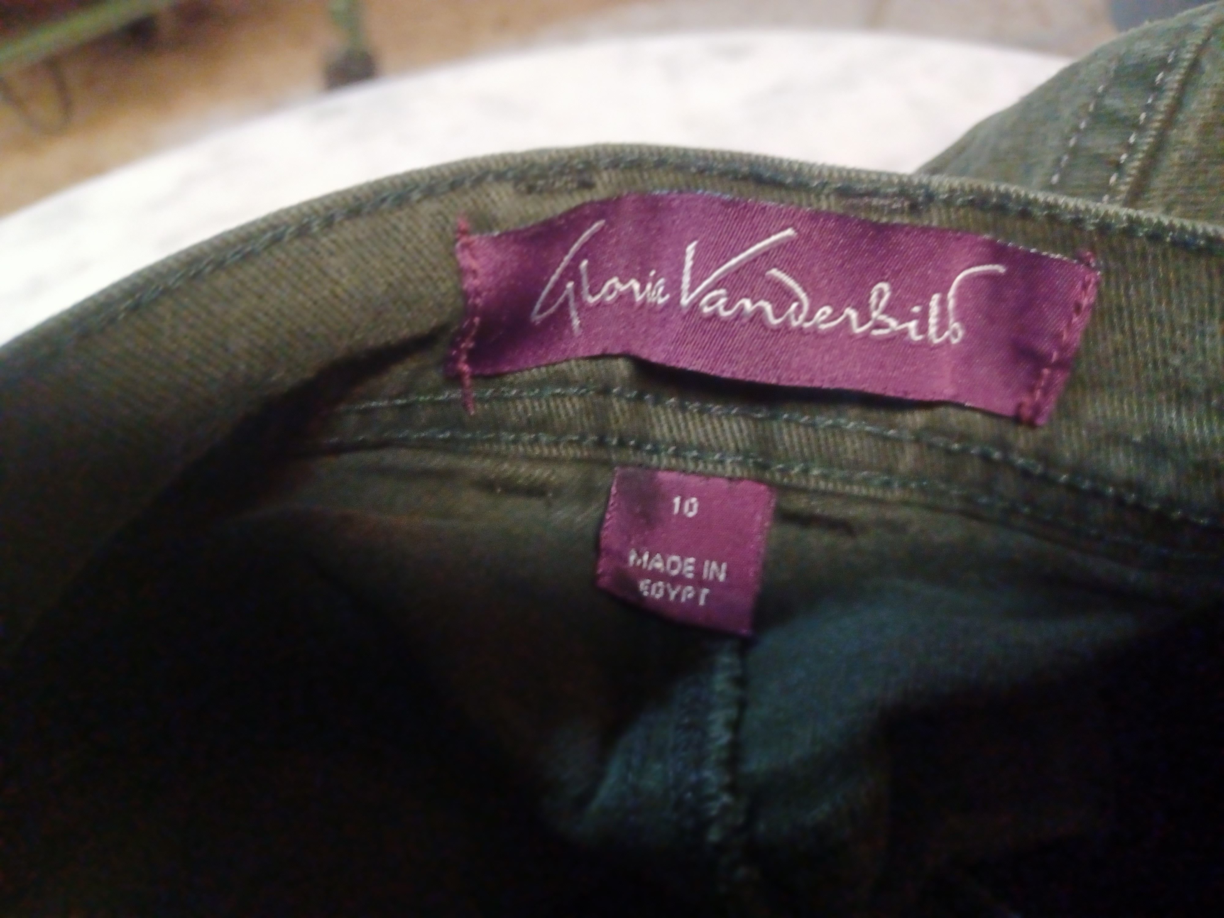 Gloria Vanderbilt Gloria Vanderbilt Women's Jeans SZ 10 Short Dark Green Size 32" / US 10 / IT 46 - 5 Thumbnail