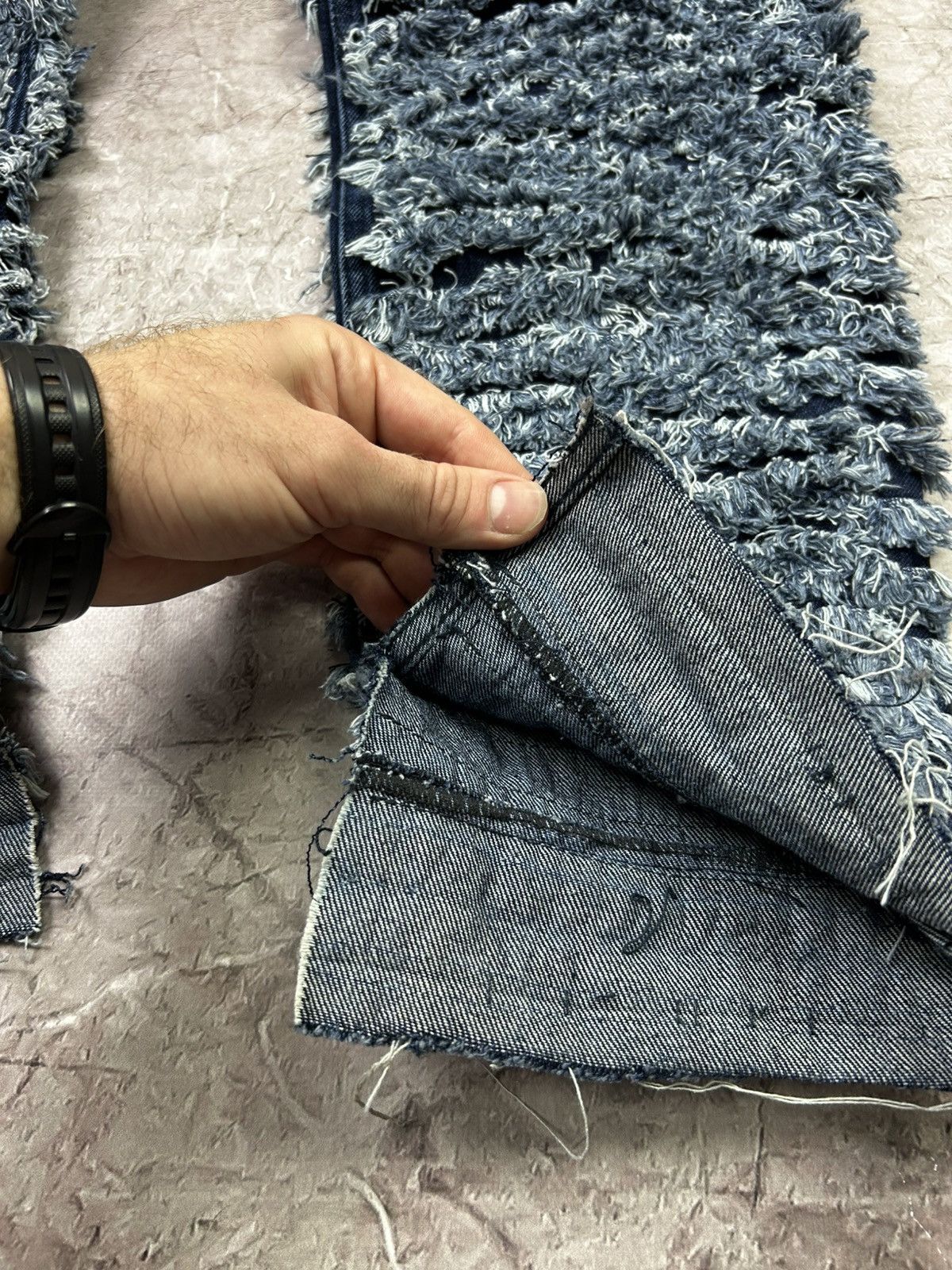 Jaded London Jaded London Shredded Denim Jeans Size US 36 / EU 52 - 4 Thumbnail