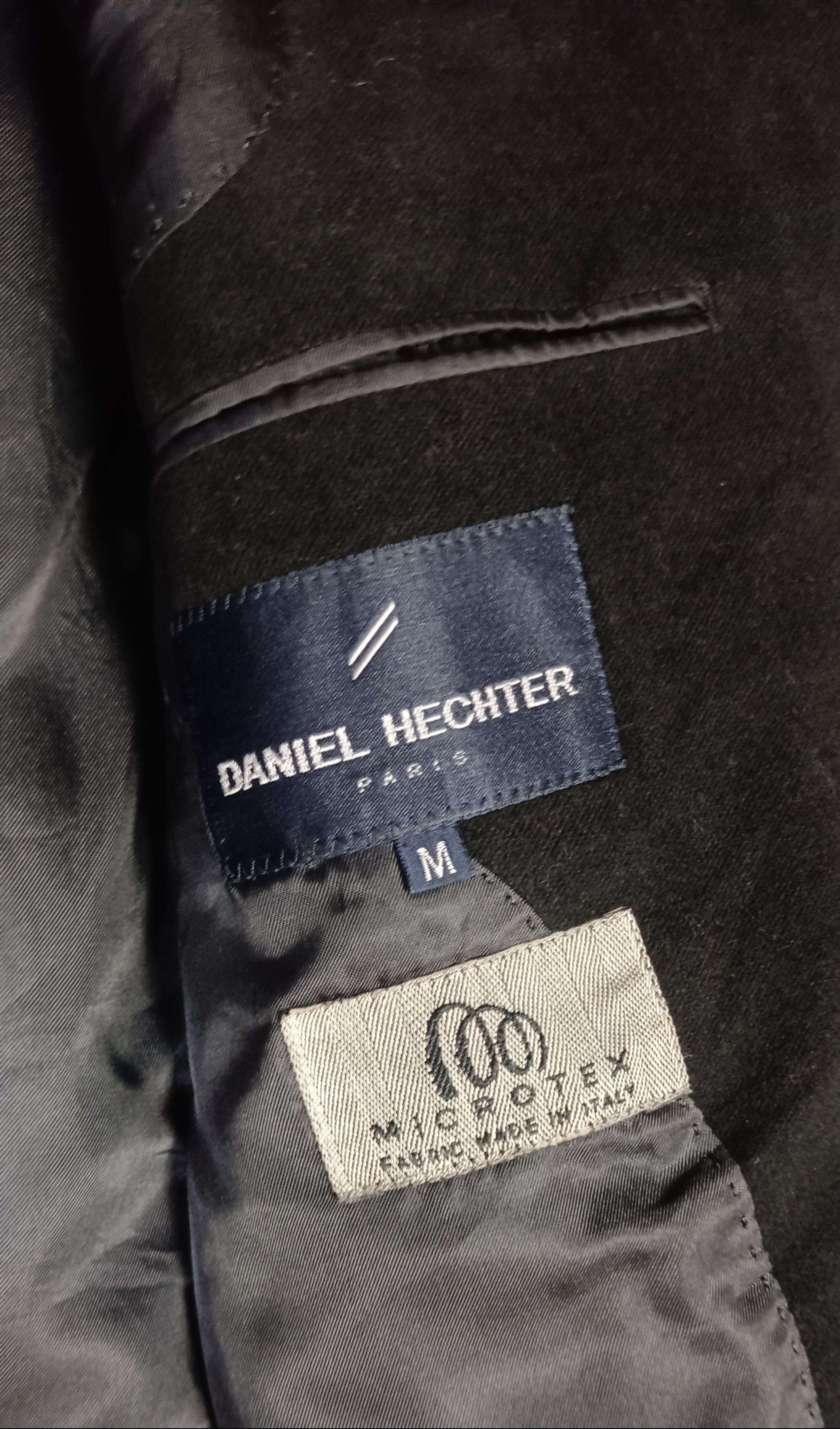 Daniel Hechter × Japanese Brand × Vintage Vintage🔥 Daniel Hecther PARIS MICROTEX Men Black Blazer Size US S / EU 44-46 / 1 - 8 Thumbnail