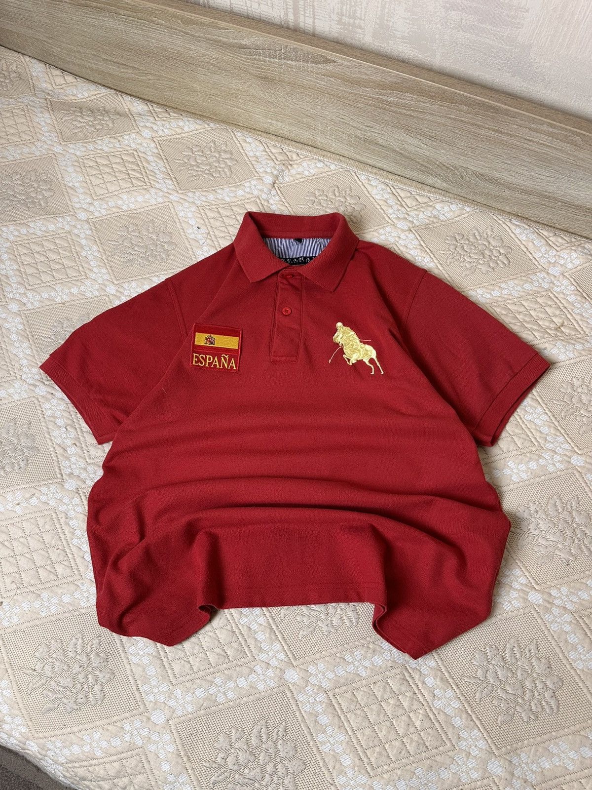 Vintage 🔥 Rare Spain Y2K Chief Keef Style Polo T Shirt Rugby Italy Size US M / EU 48-50 / 2 - 1 Thumbnail