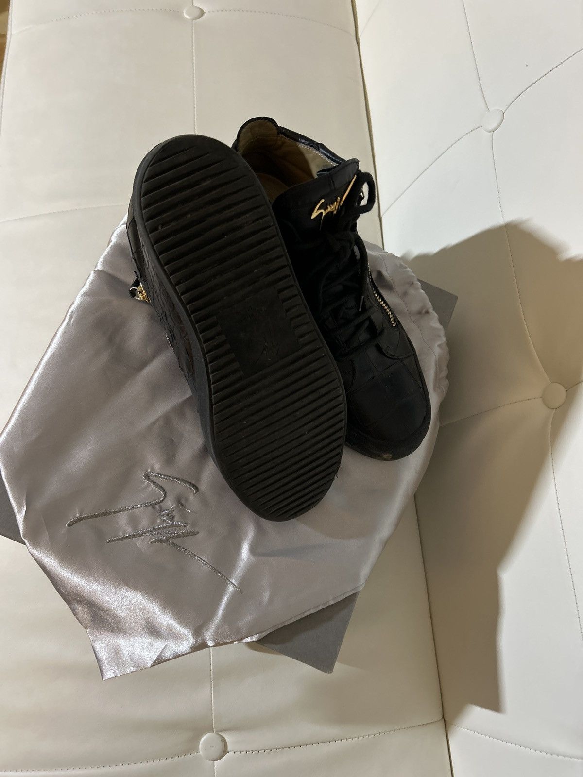 Giuseppe Zanotti Giuseppe Zanotti Matt Croc Mid Sneaker Size US 10 / EU 43 - 5 Thumbnail