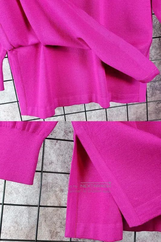 Yves Saint Laurent YSL Pink Wool Long Sleeve Knit Sweater . Size L / US 10 / IT 46 - 8 Thumbnail