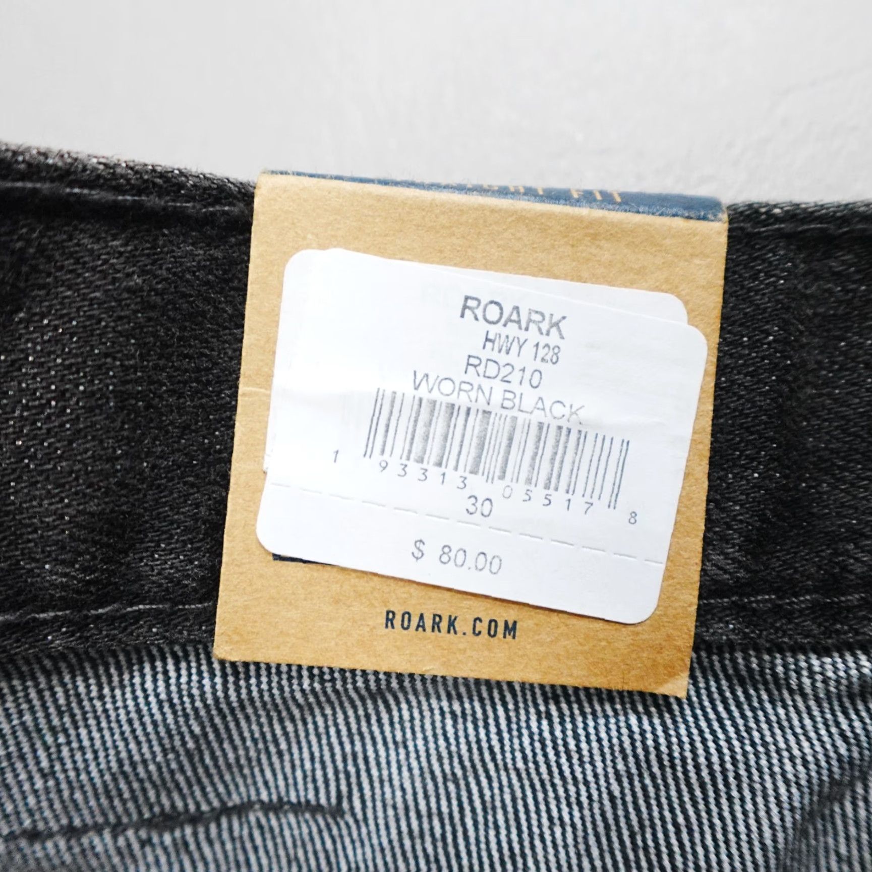 Roark Roark Jeans RD210 HWY 128 Straight Fit Denim Black 30x32 Mens Regular Size 30 31 Inseam 32 Size US 30 / EU 46 - 4 Thumbnail