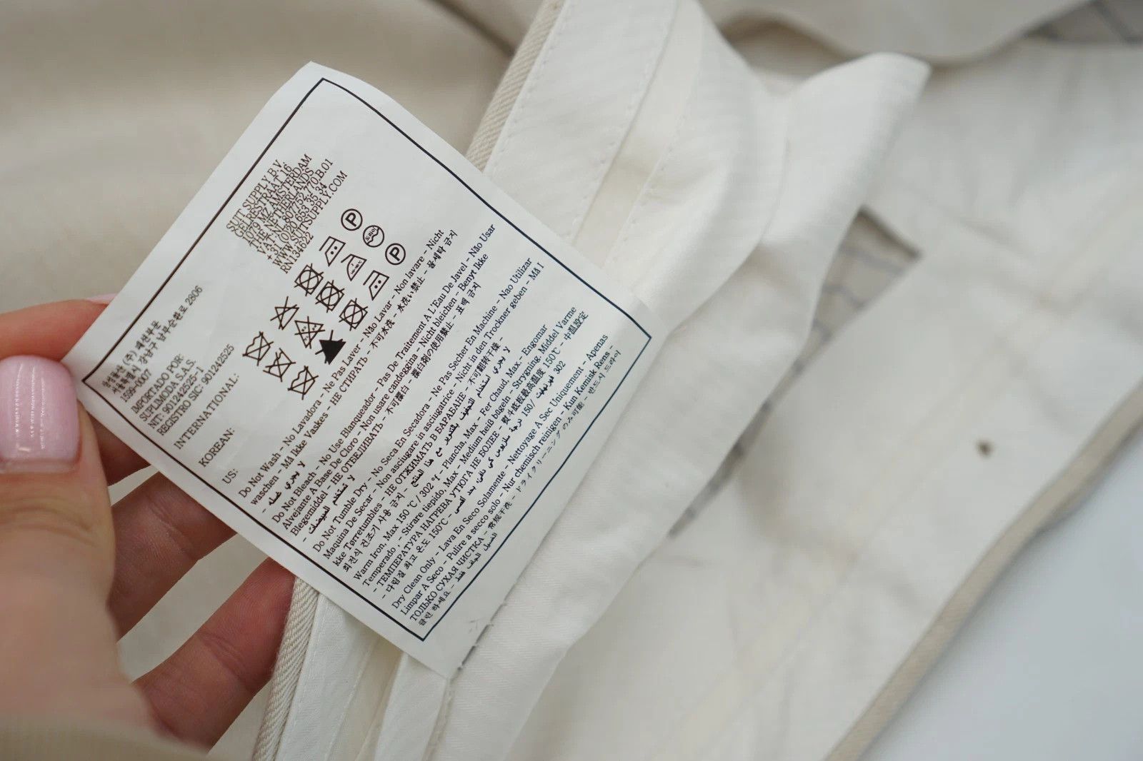 Suitsupply Men Suitsupply Pants Beige Linen & Cotton Brescia UK/US50 Size 50R - 9 Thumbnail