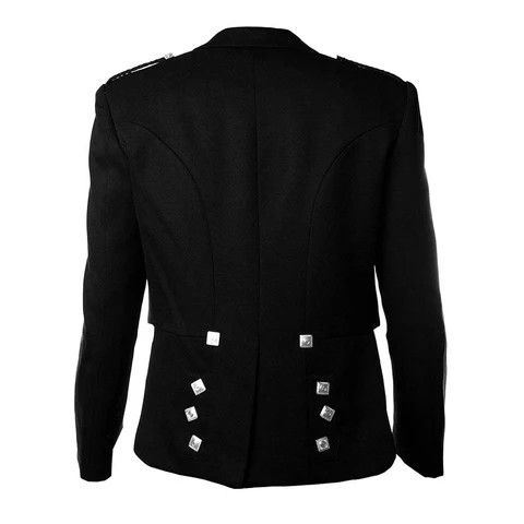 Handmade × Other Prince Charlie Jacket & Vest Black Scottish Formalwear M Size US M / EU 48-50 / 2 - 2 Thumbnail