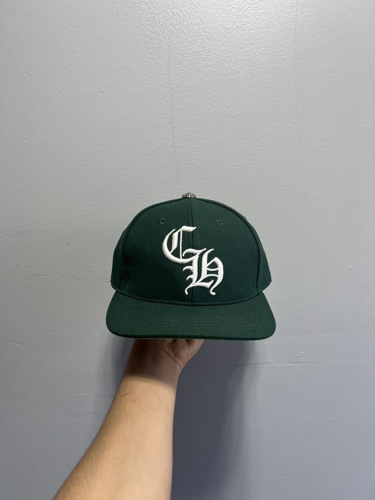 Chrome Hearts Chrome Hearts Green CH Snapback Hat | Grailed