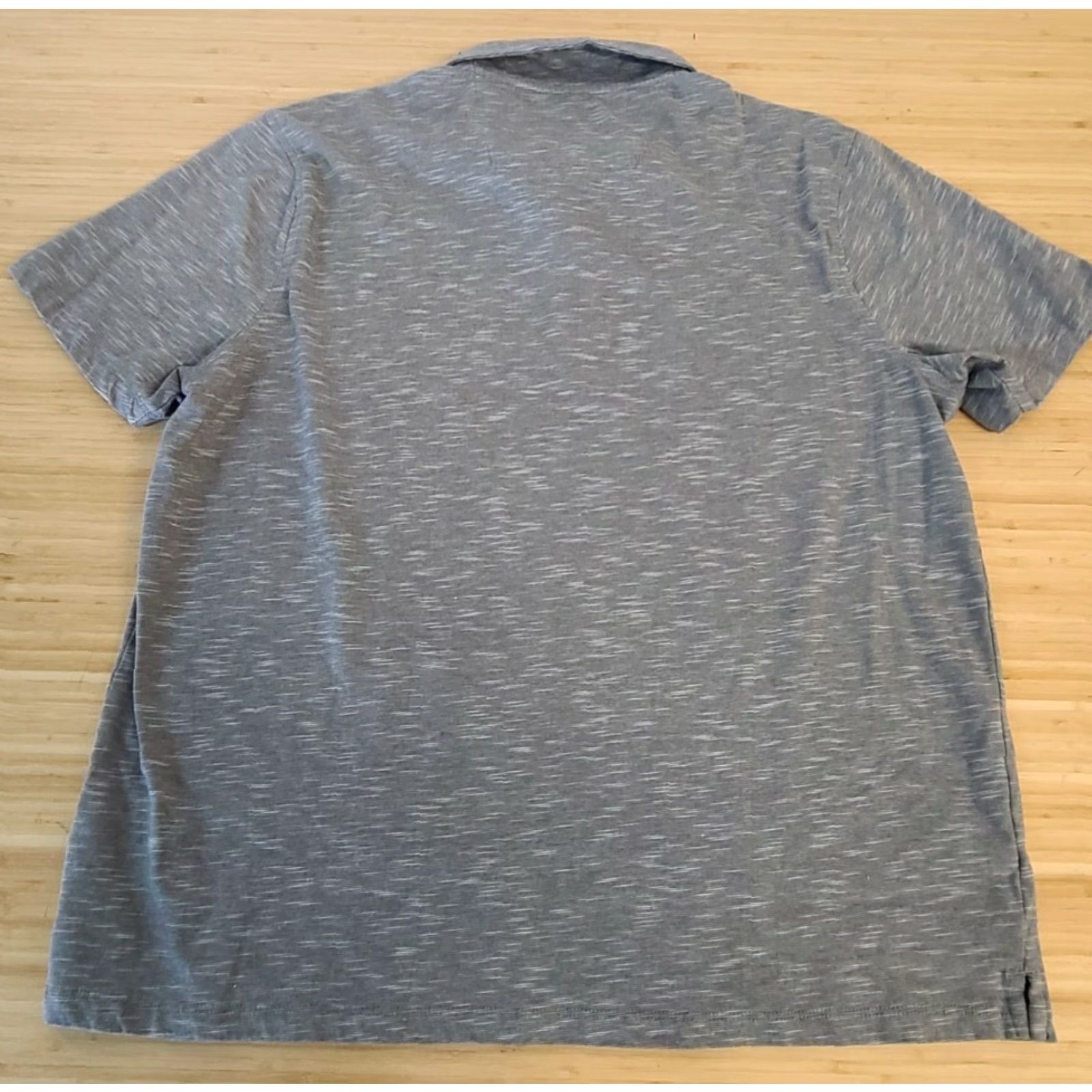 Perry Ellis Perry Ellis Polo Shirt Mens Gray Short Sleeve Button Down Casual XL Adults Regular Size XL Shirt Size US XL / EU 56 / 4 - 4 Thumbnail