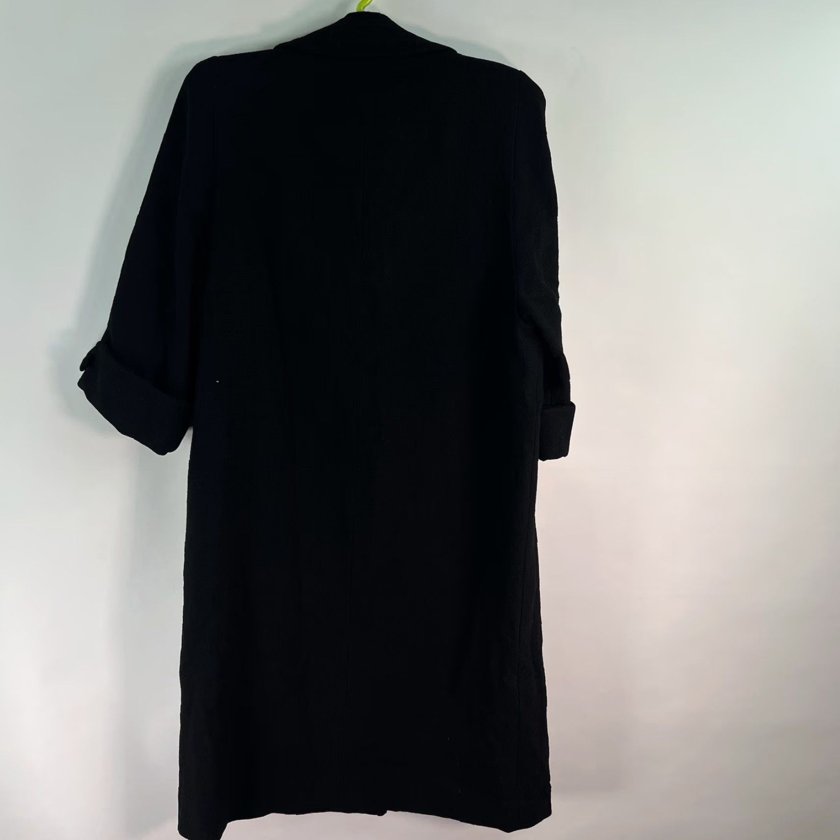 Vintage VINTAGE Bowtie Woven Overcoat Women’s 1950s Black USA Made 3/4 Sleeve L Jacket/M Coat 46 in Chest M/L Mens Womens Girls Size M / US 6-8 / IT 42-44 - 7 Thumbnail