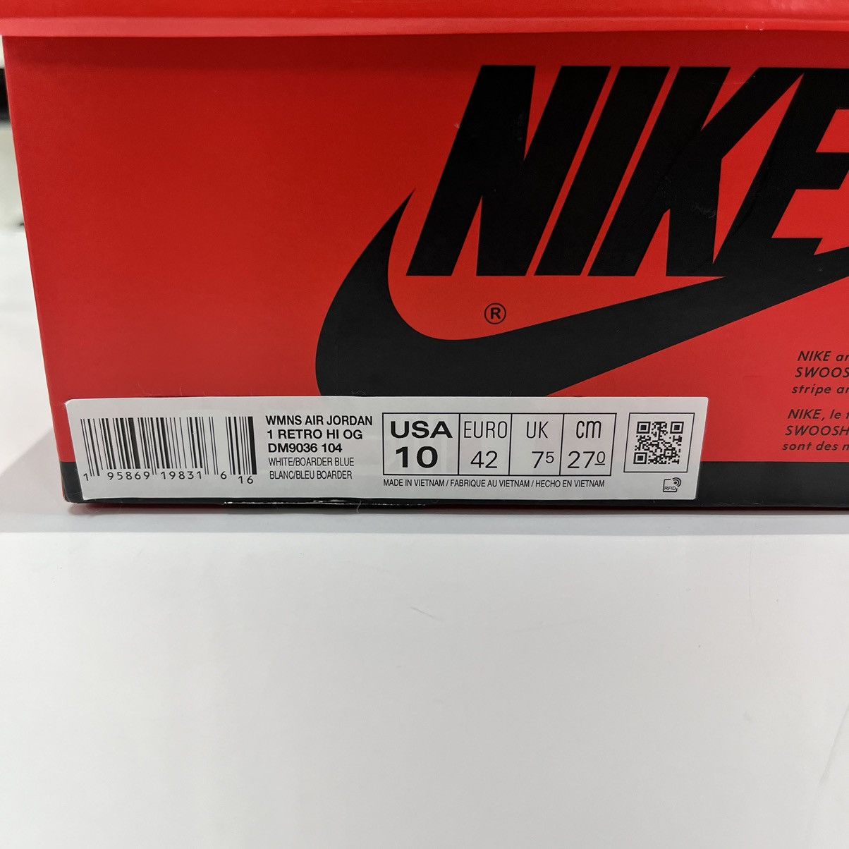 Nike Air Jordan 1 Retro High OG Denim Size US 10 / IT 40 - 14 Thumbnail