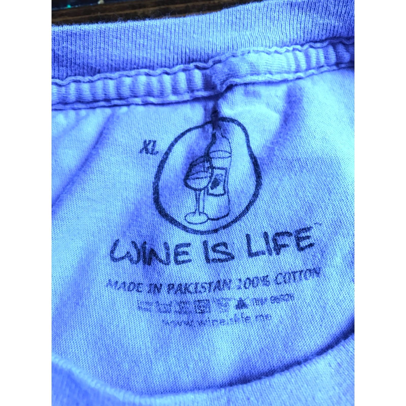 Alife Live Laugh, Love Shirt Women's XL Purple Wine is Life Size XL / US 12-14 / IT 48-50 - 5 Thumbnail