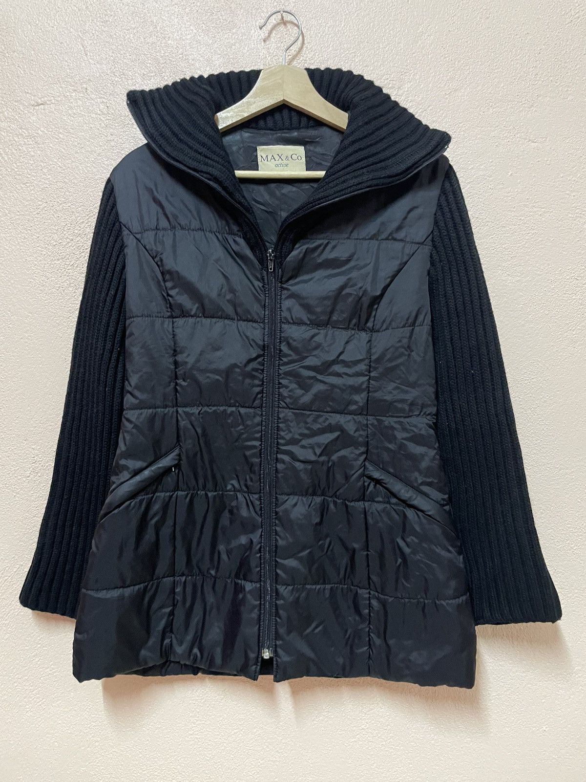 MAX&Co. MAX & CO. Active Jacket Designer Italy Quilted Shawl collar Size S / US 4 / IT 40 - 3 Thumbnail