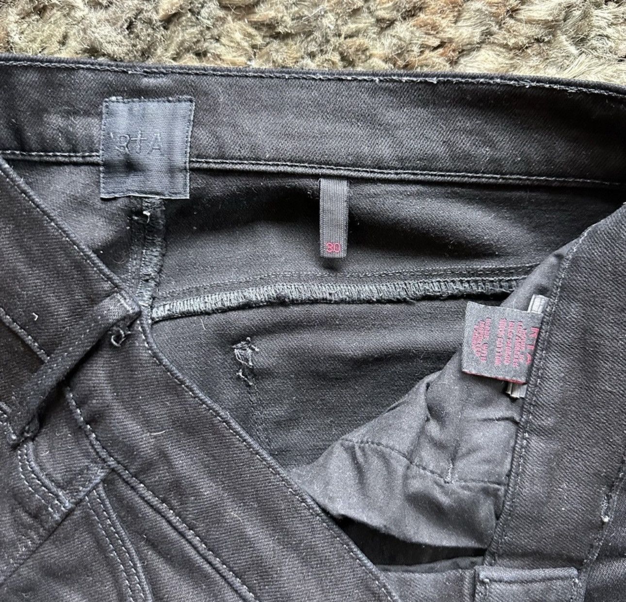 Rta RtA black denim jeans with cuts at the knees Size US 30 / EU 46 - 4 Thumbnail