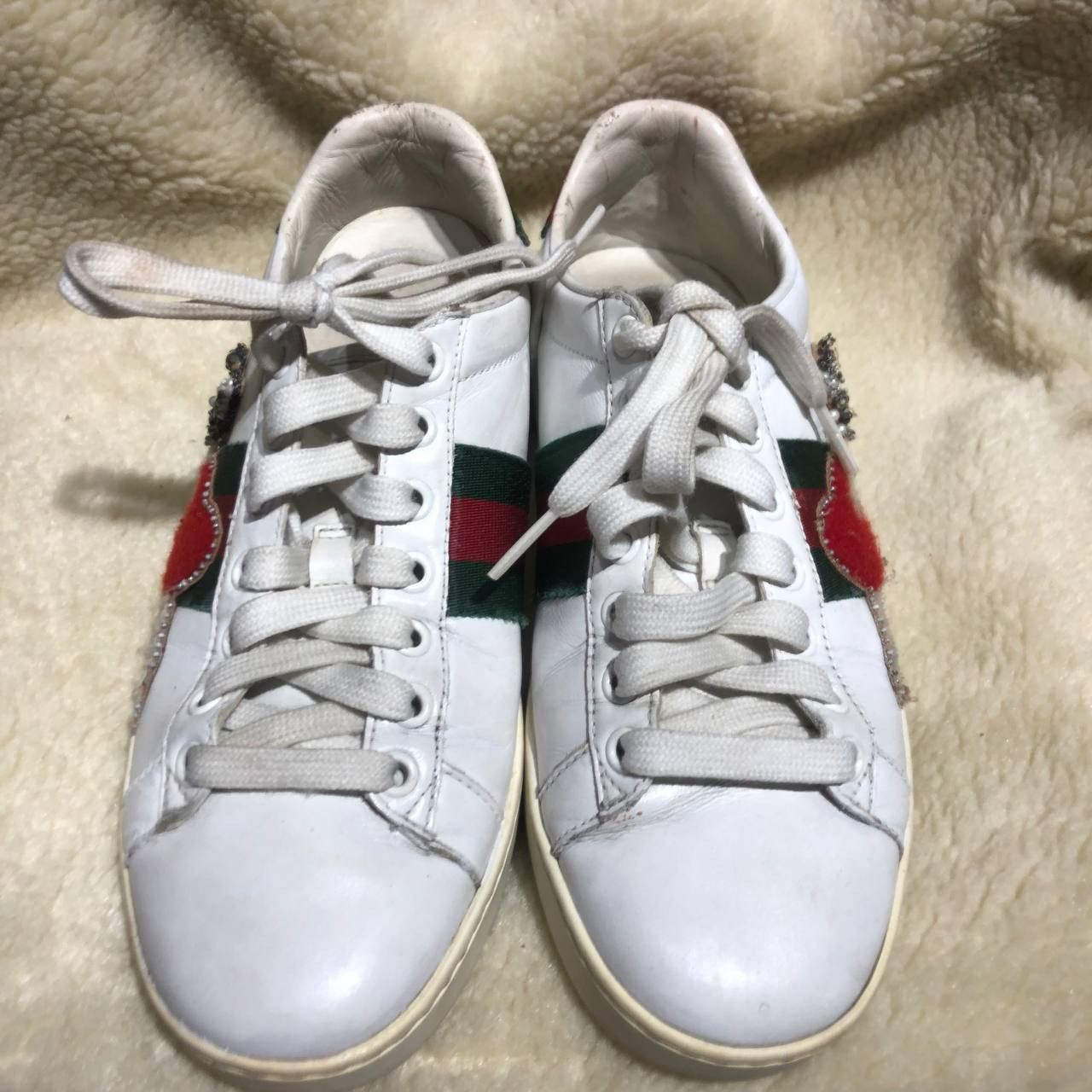 Gucci Gucci Ace Heart Low top sneakers Size US 6 / IT 36 - 2 Thumbnail