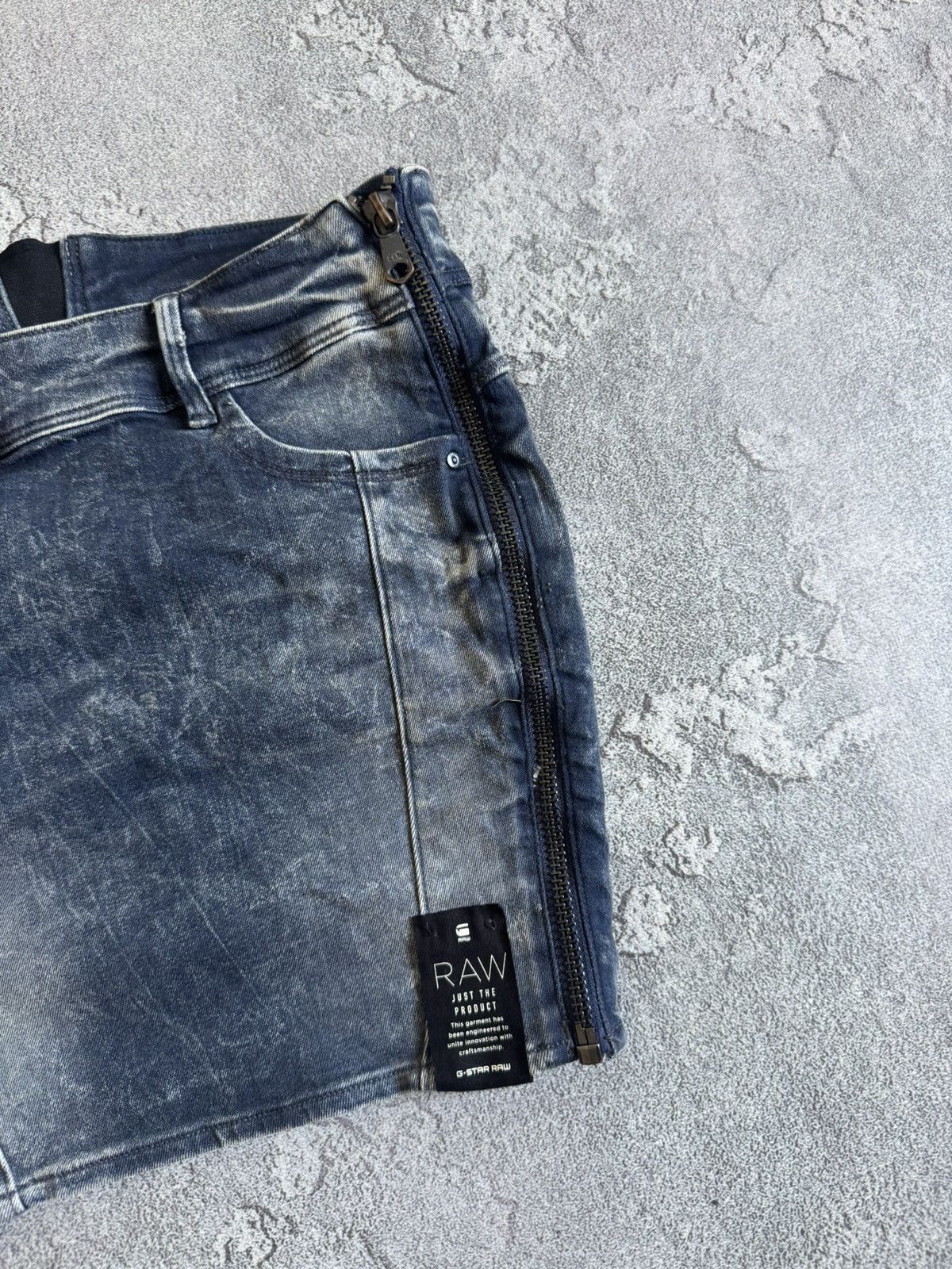 G-Star G star raw 26size Lynn Rw Long Mini skirt denim y2k punk Size 26" / US 2 / IT 38 - 9 Thumbnail
