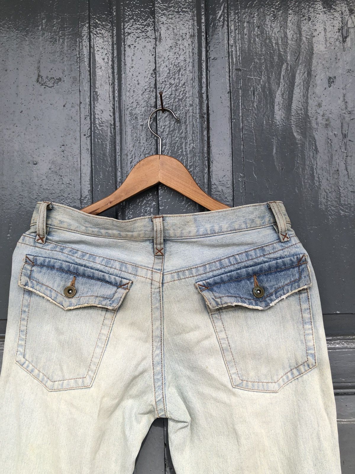 Designer × Japanese Brand Comme Ca Ism Distressed Denim Pants Size US 33 - 4 Thumbnail