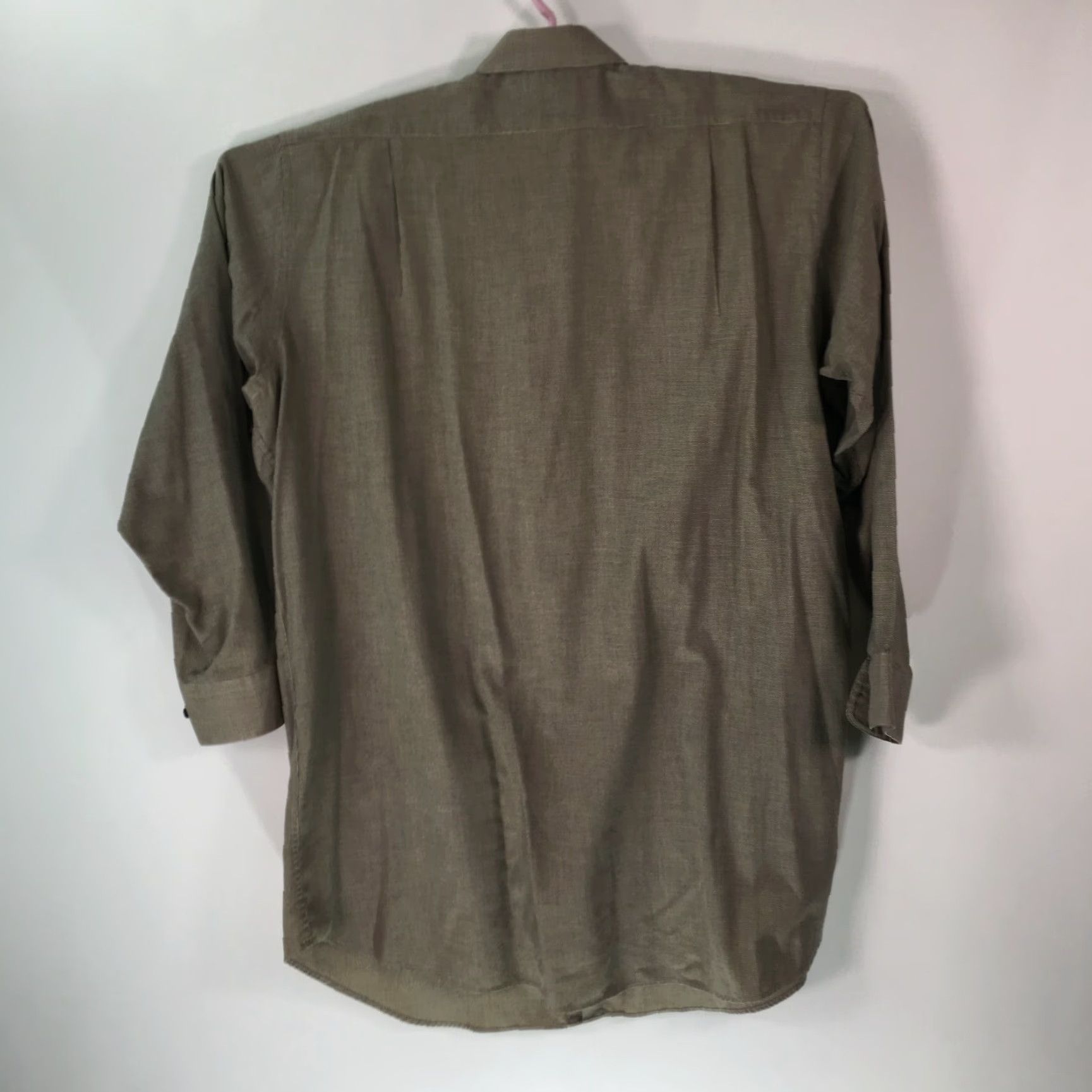 Vintage Natural Exchange Mens Houndstooth Button-Up Shirt 18.5 Big & Tall Brown Long Sleeve Casual Formal Mens Size US XXL / EU 58 / 5 - 2 Thumbnail