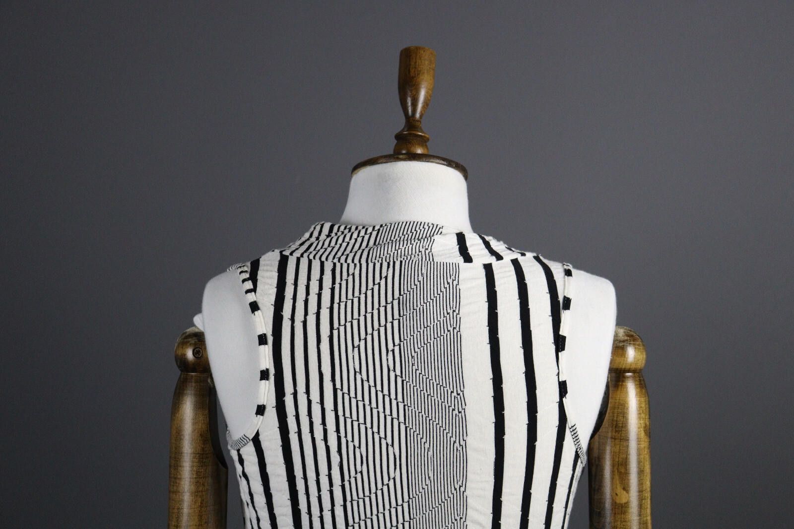 Designer Absolut by Zebra Stripe Summer Cocktail A-Line Dress Size 34 Size M / US 6-8 / IT 42-44 - 6 Thumbnail