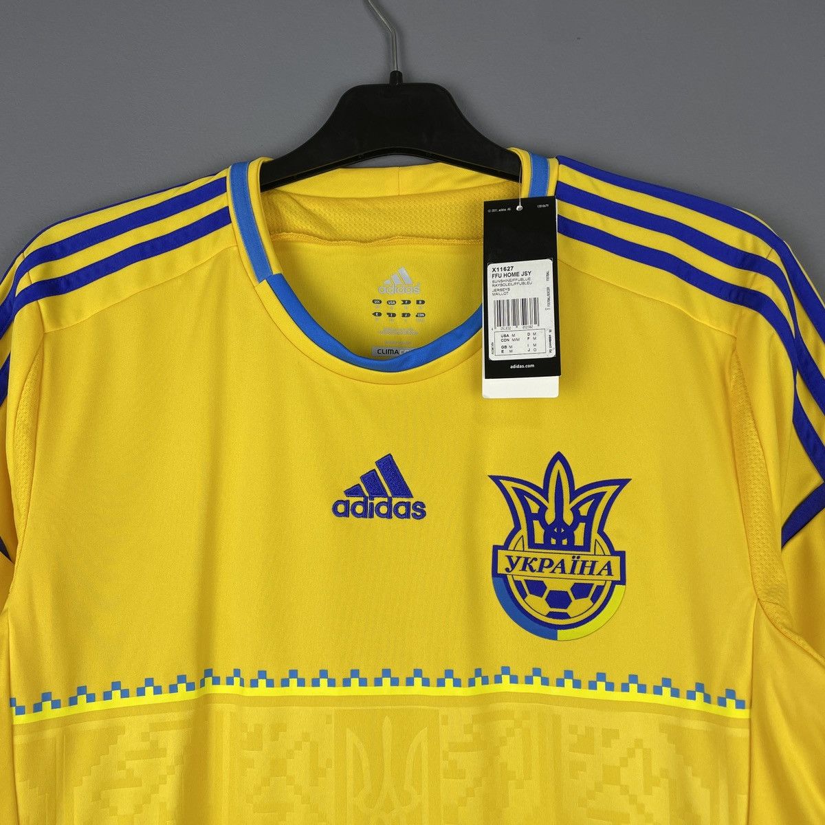 Adidas Ukraine National Team Home Genuine Jersey Shirt Euro 2012 M Size US M / EU 48-50 / 2 - 2 Thumbnail