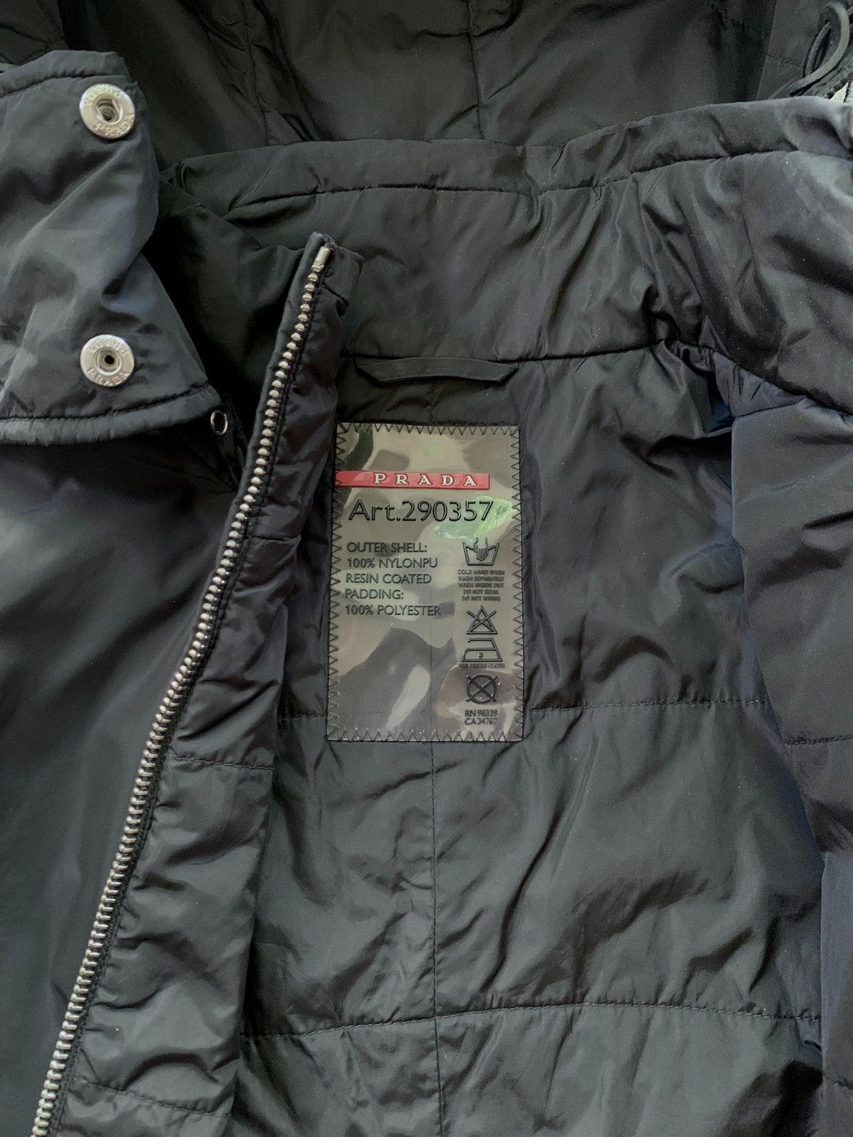 Prada FREE TAX! 2000s Detachable Hoodie Nylon Coat Jacket Size US S / EU 44-46 / 1 - 16 Thumbnail