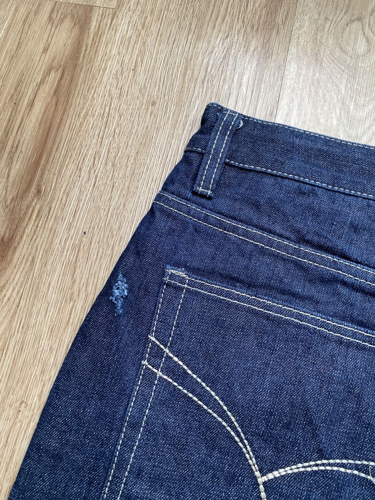 Japanese Brand × Jean VENO Y2K RAW INDIGO DENIM JEANS Size US 36 / EU 52 - 8 Thumbnail