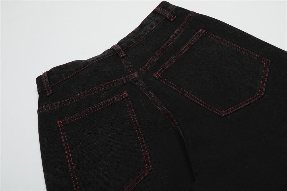 Japanese Brand × Jean Men's loose trendy keychain decorated straight jeans Size US 32 / EU 48 - 6 Thumbnail