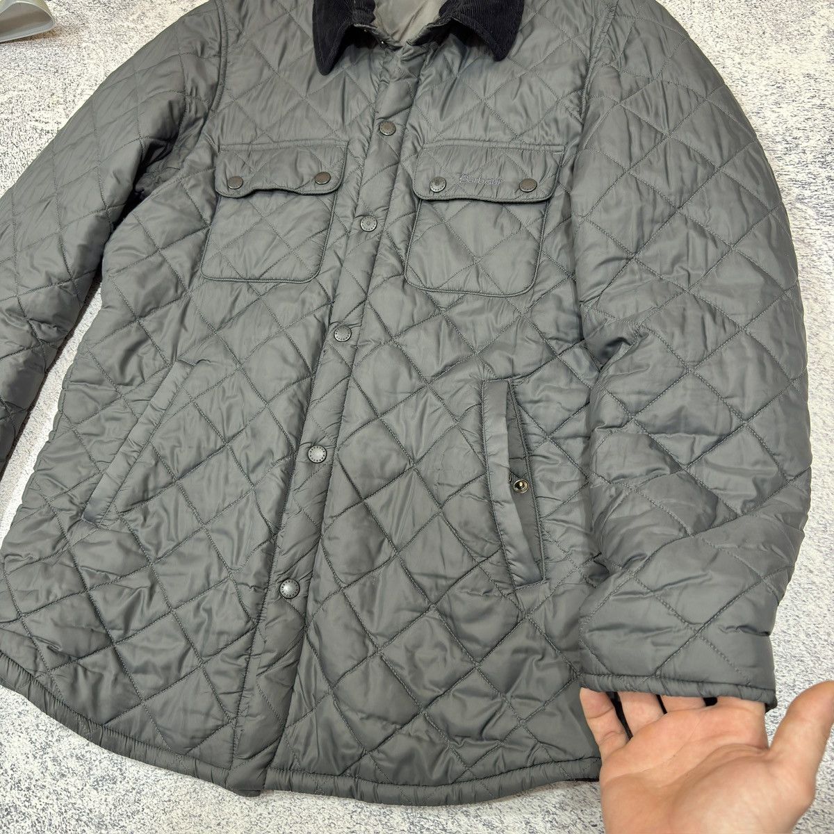 Barbour × Designer Barbour Akenside Mens Quilted Jacket M size Size US M / EU 48-50 / 2 - 9 Thumbnail