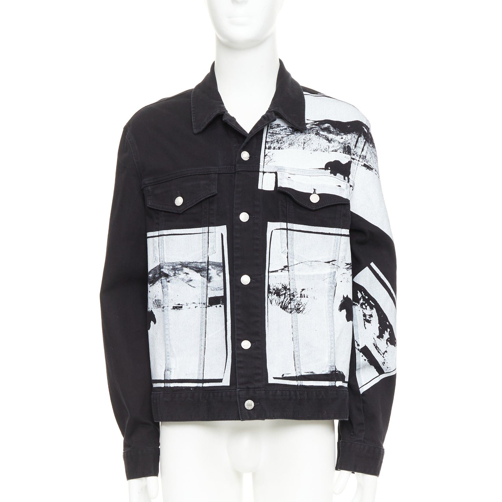 CALVIN KLEIN 205W39NYC Raf Simons Andy Warhol black pop art print 