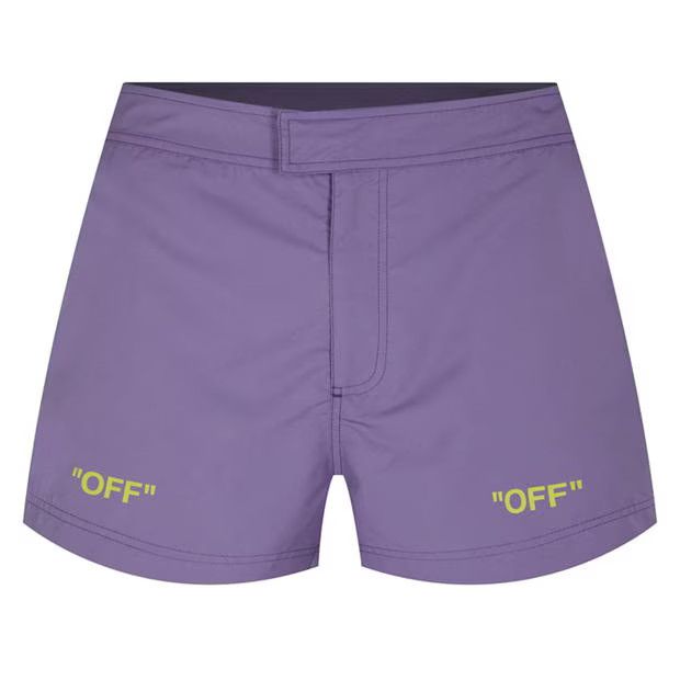 image of Off White O1G2R1Mq0524 Swimwear Shorts In Dusty Purple, Men's (Size 32)
