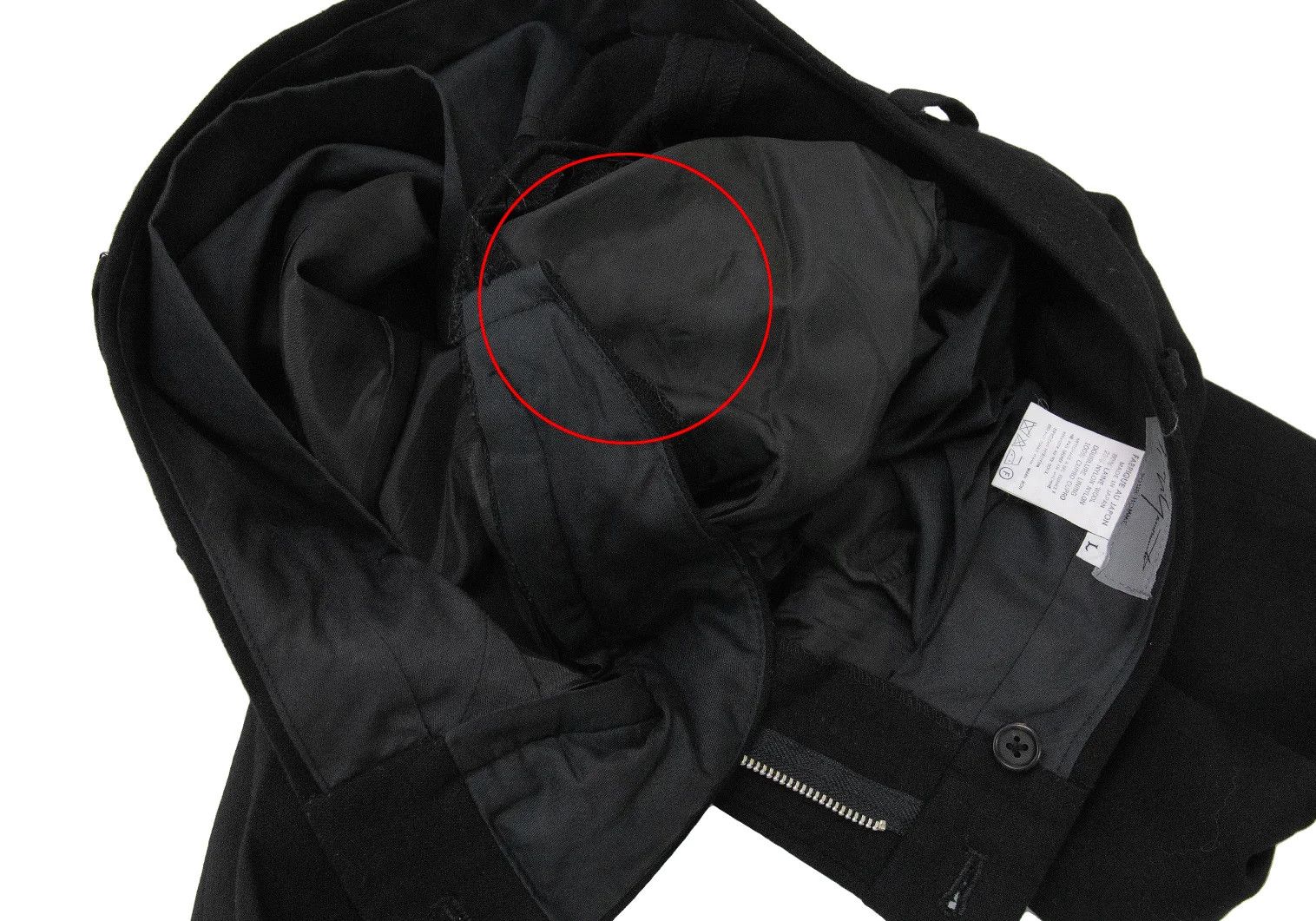 Yohji Yamamoto Yohji Yamamoto Wool Nylon Tapered Pants Black L Size US 38 / EU 54 - 8 Thumbnail