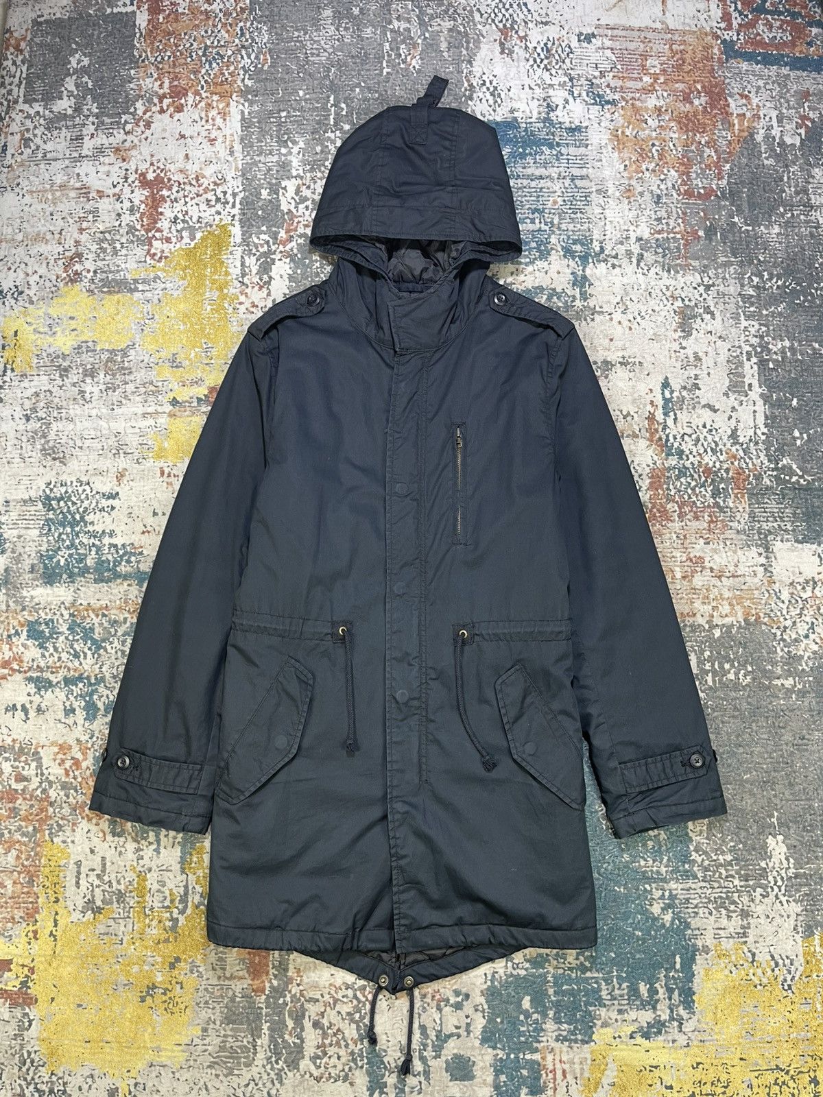 Gap GAP Military Navy Blue Fishtail Parka Jacket Size US S / EU 44-46 / 1 - 1 Thumbnail
