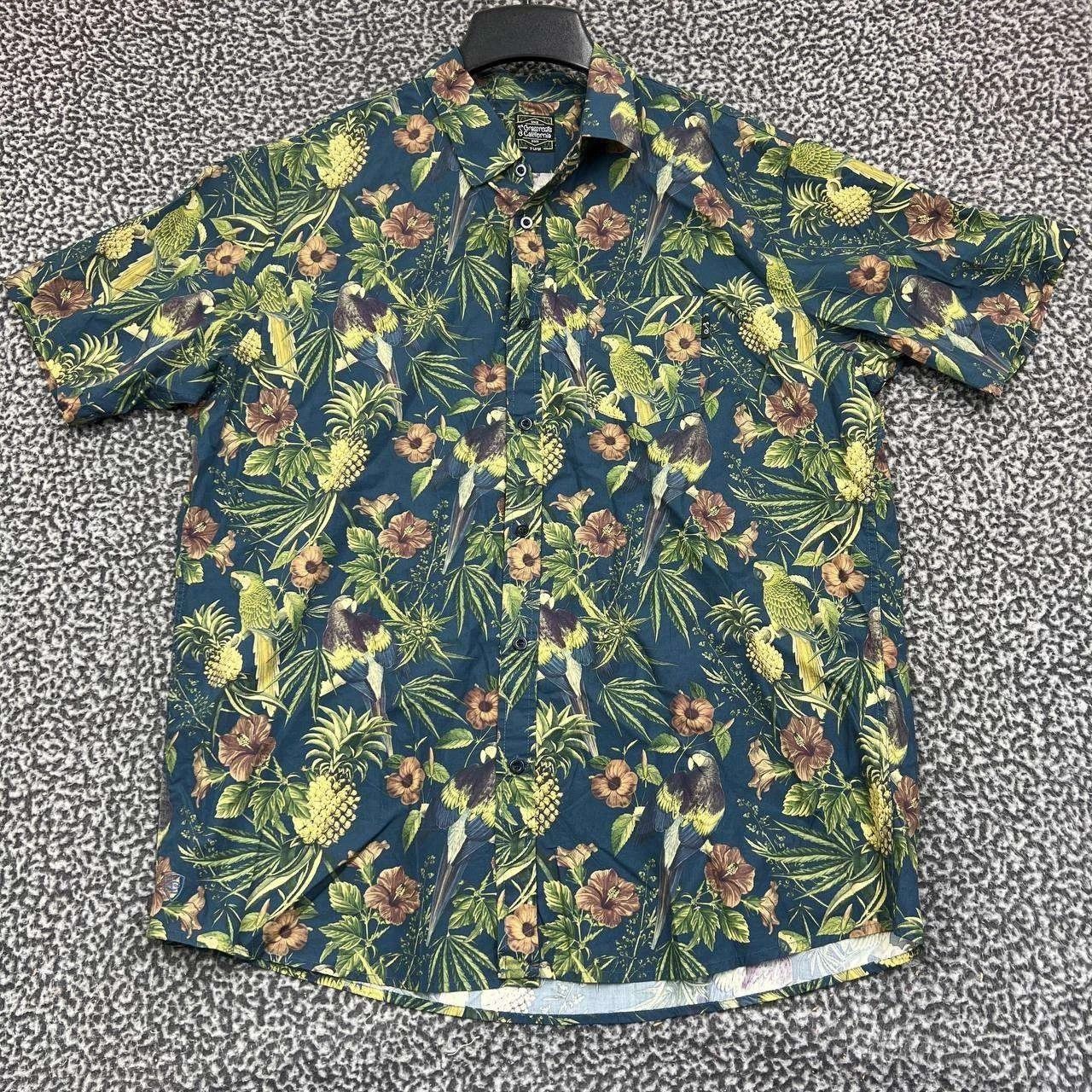 Grassroots California Greg Lutzka Shirt Men Hawaiian Button Up Short Sleeve XL Size US XL / EU 56 / 4 - 1 Thumbnail