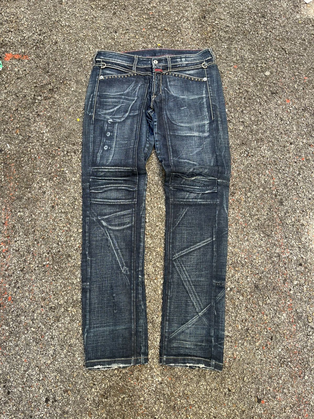 Marithe + Francois Girbaud Vintage Y2K Jeans MFG Girbaud Denim Punk Grunge Size US 32 / EU 48 - 1 Thumbnail