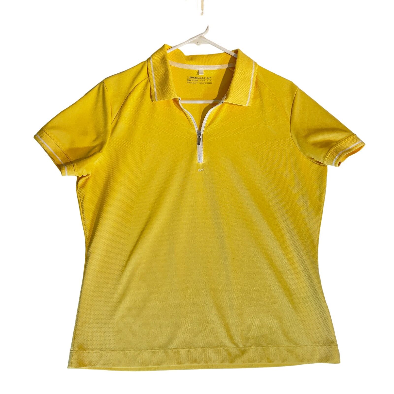 Nike Nike Golf Fit Dry 1/4 Zip Polo Woman L Wicking Yellow PASTEL Size L / US 10 / IT 46 - 1 Thumbnail