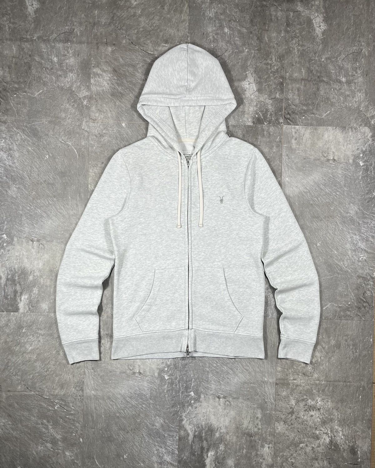 Allsaints Allsaints Full Zip Hoodie Vintage Grey Size S Y2k Size US S / EU 44-46 / 1 - 1 Thumbnail