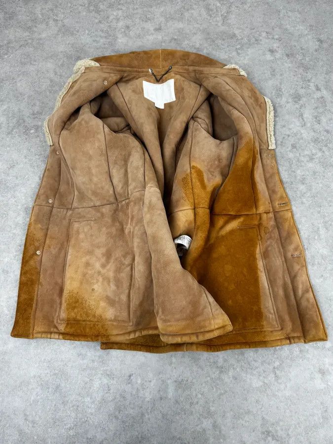Maison Margiela 2000s Maison Margiela H&M Shearling Beige Reversible Long Jacket Size US M / EU 48-50 / 2 - 8 Thumbnail