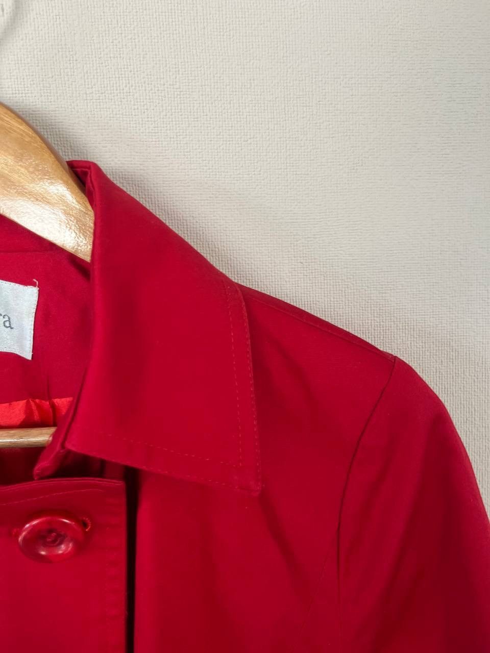Max Mara MaxMara Red Belted Double-Breasted Trench Coat Mid-Length Size M / US 6-8 / IT 42-44 - 4 Thumbnail