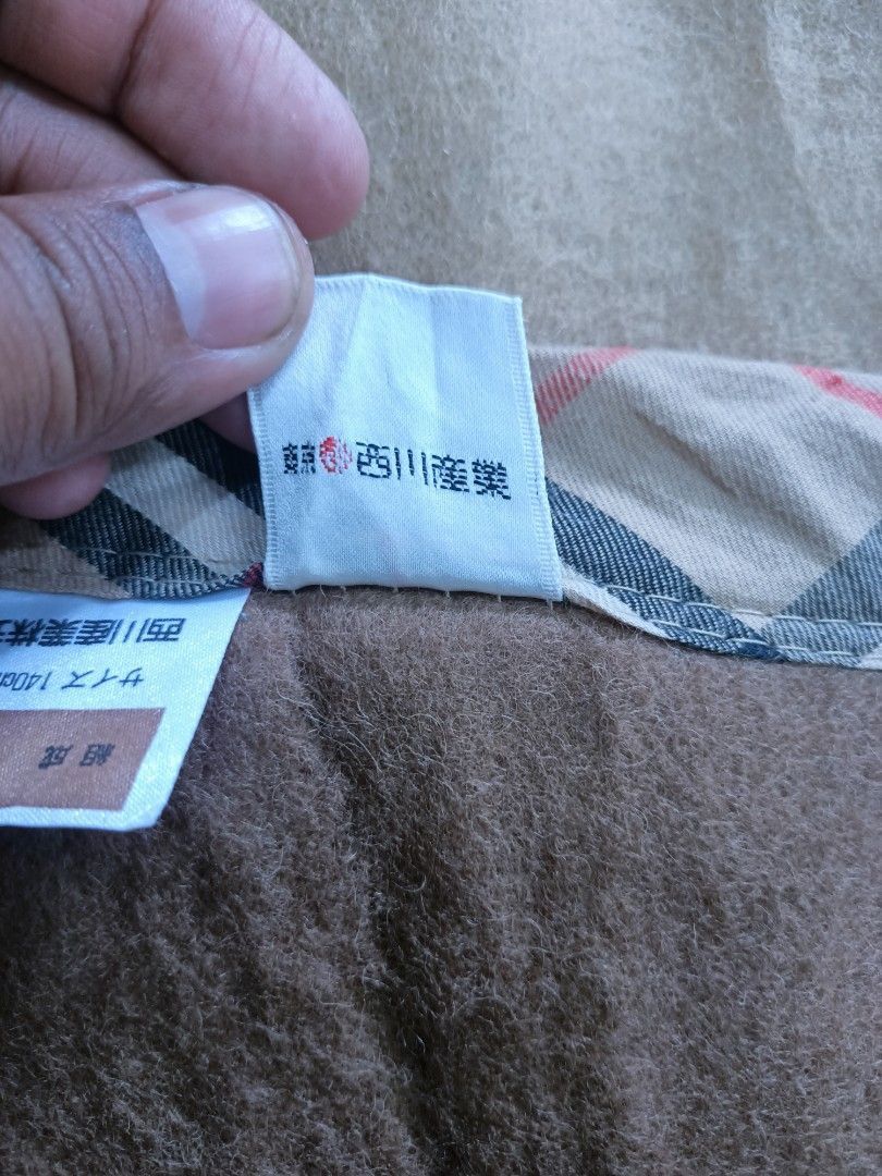 Burberry Burberrys Vintage Wool Blanket Japan 140x200cm Size ONE SIZE - 8 Thumbnail