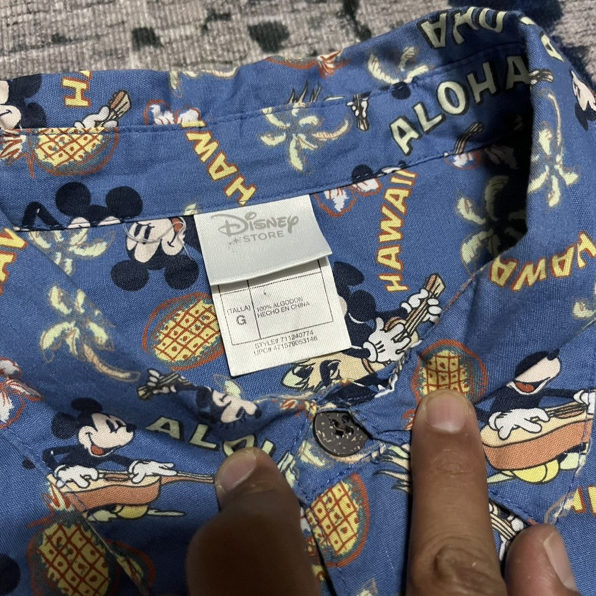 Mickey Mouse 🔥Vintage Mickey Mouse Hawaii Aloha Full Print Button Up Tee Size US L / EU 52-54 / 3 - 3 Thumbnail