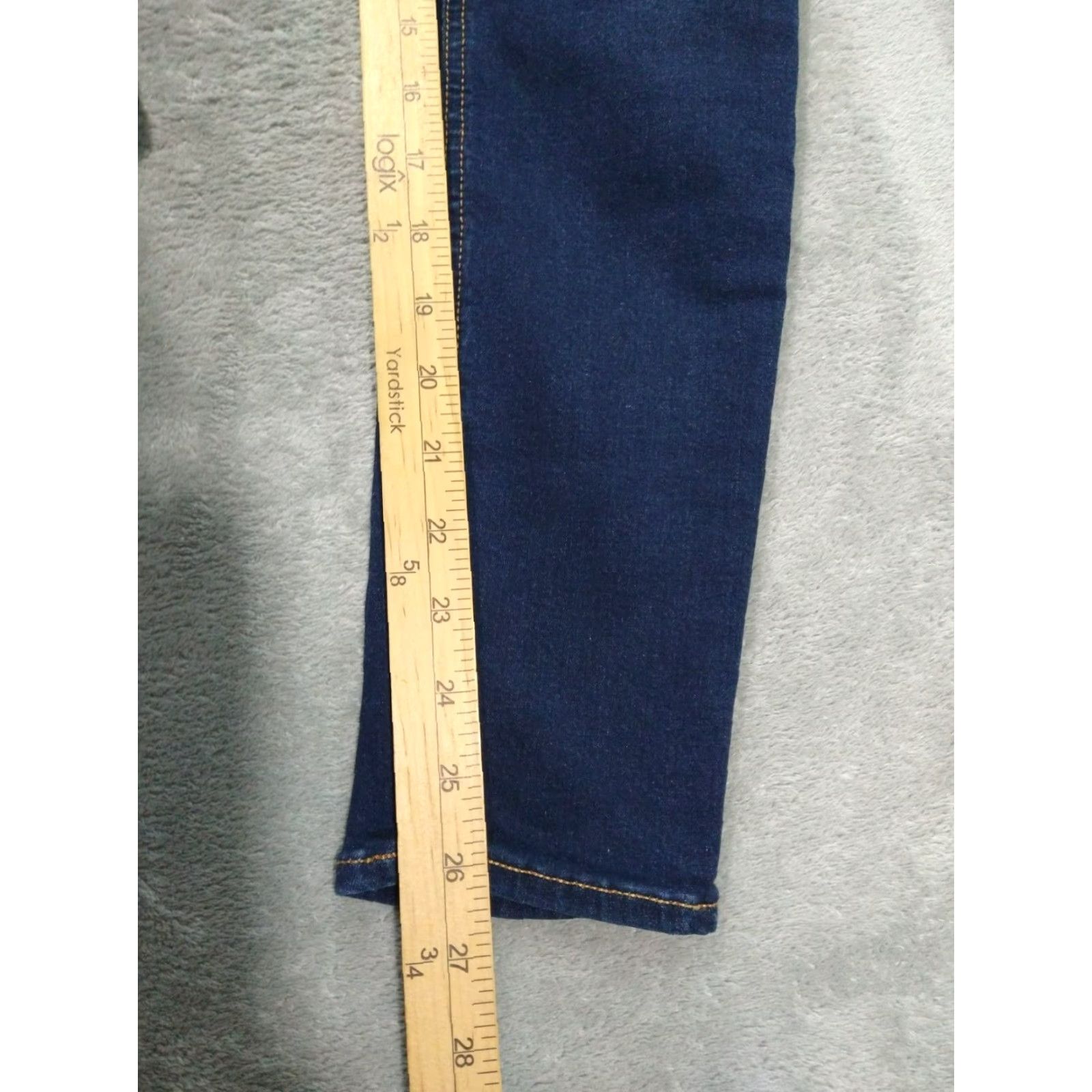 Rag & Bone Rag and Bone Jeans Womens 25 Blue Denim Mid Rise Ankle Skinny Stretch Dark Pocket 5-Pocket Womens Jeans 26.5 Inseam Size 42" / US 20 - 5 Thumbnail