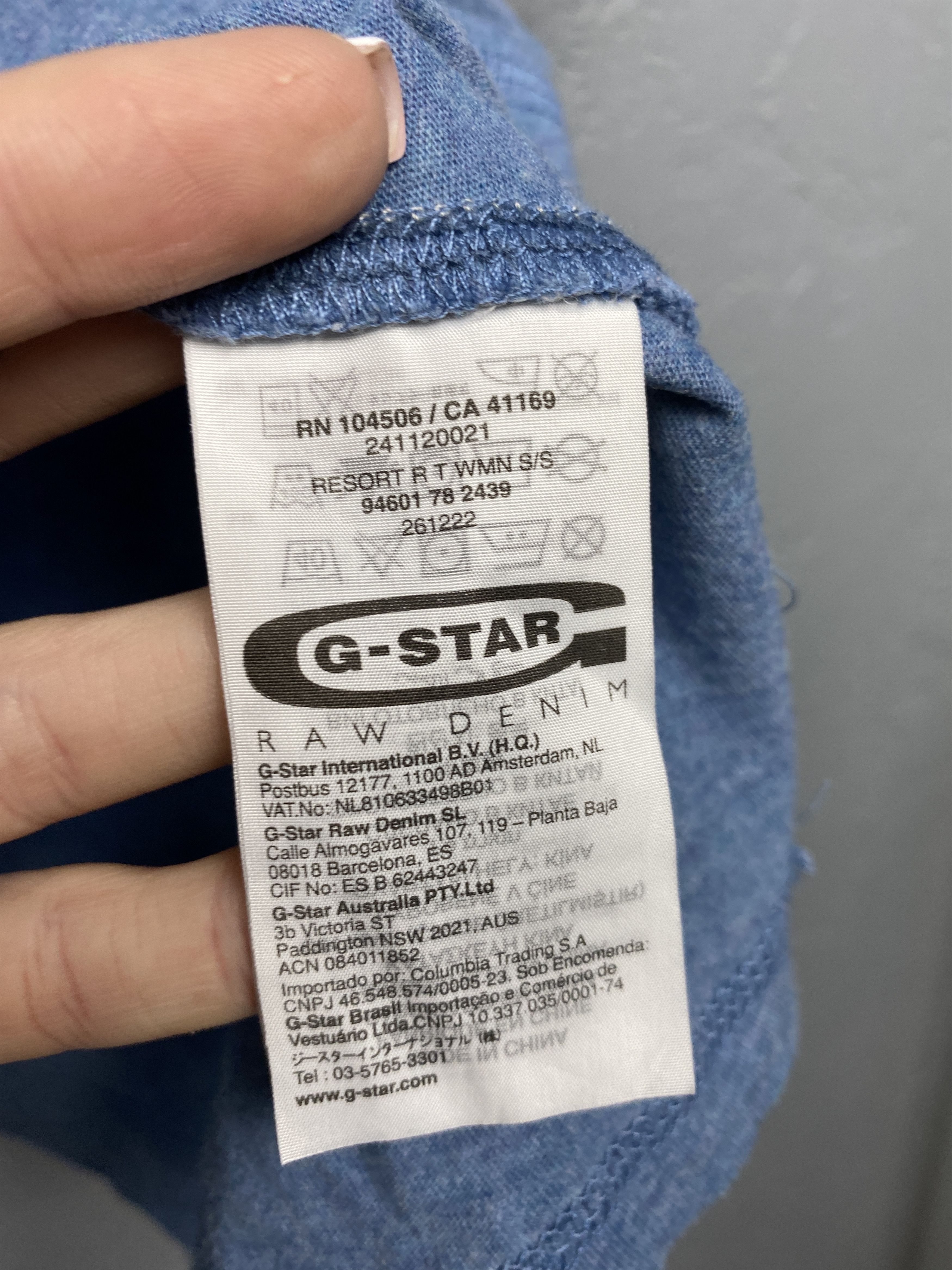 G-Star G Star Raw Vintage Womens T-Shirt Tee Y2K Size L / US 10 / IT 46 - 6 Thumbnail