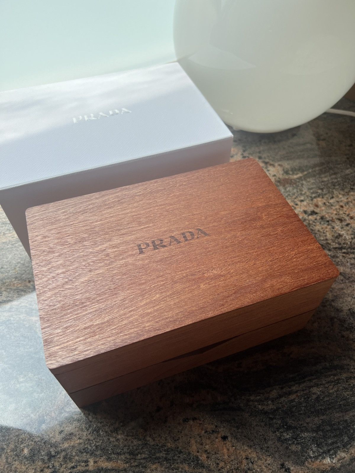 Prada Prada wooden candy jewelry storage box with coasters Size ONE SIZE - 3 Thumbnail