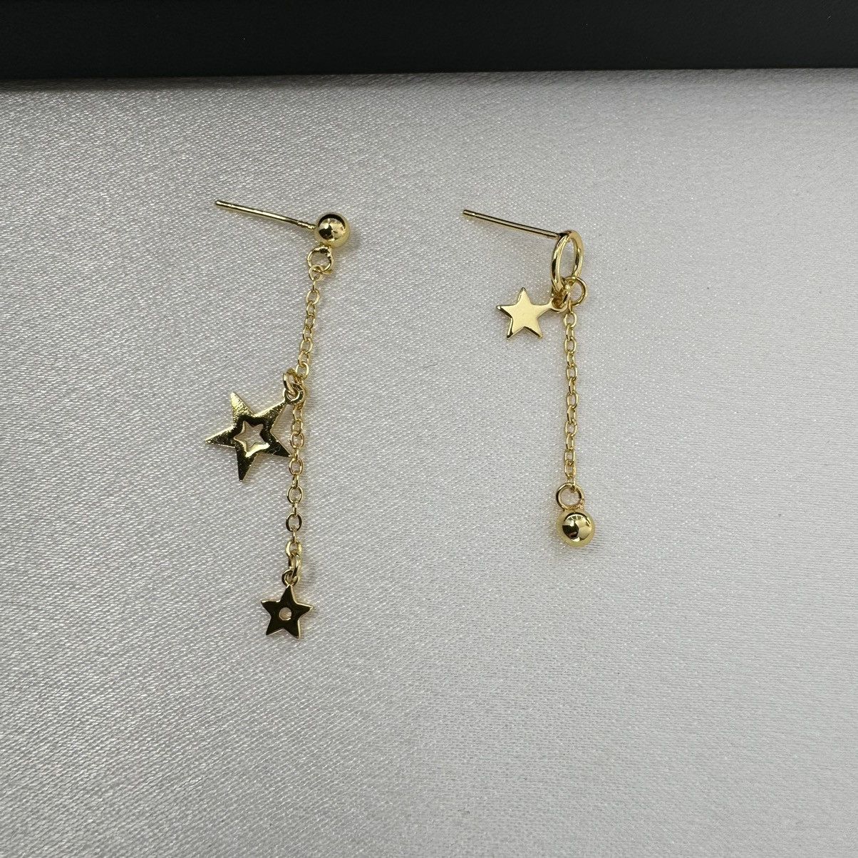 Other Asymmetry Star Pentagram Dangle Drop Earrings for Women Size ONE SIZE - 2 Thumbnail
