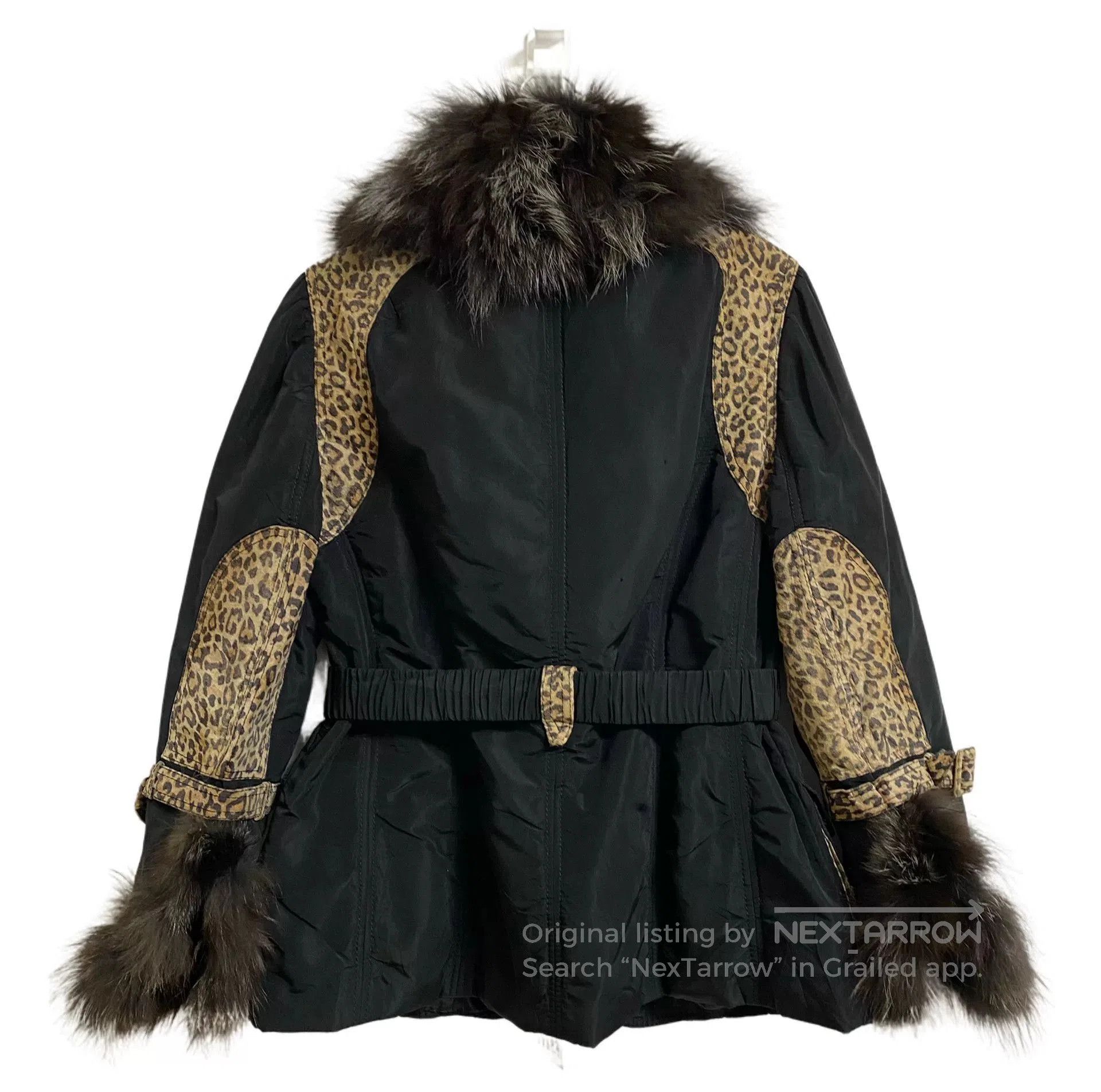 YITAI Italian Leopard Print Jacket with Leather Details. Size M / US 6-8 / IT 42-44 - 2 Thumbnail