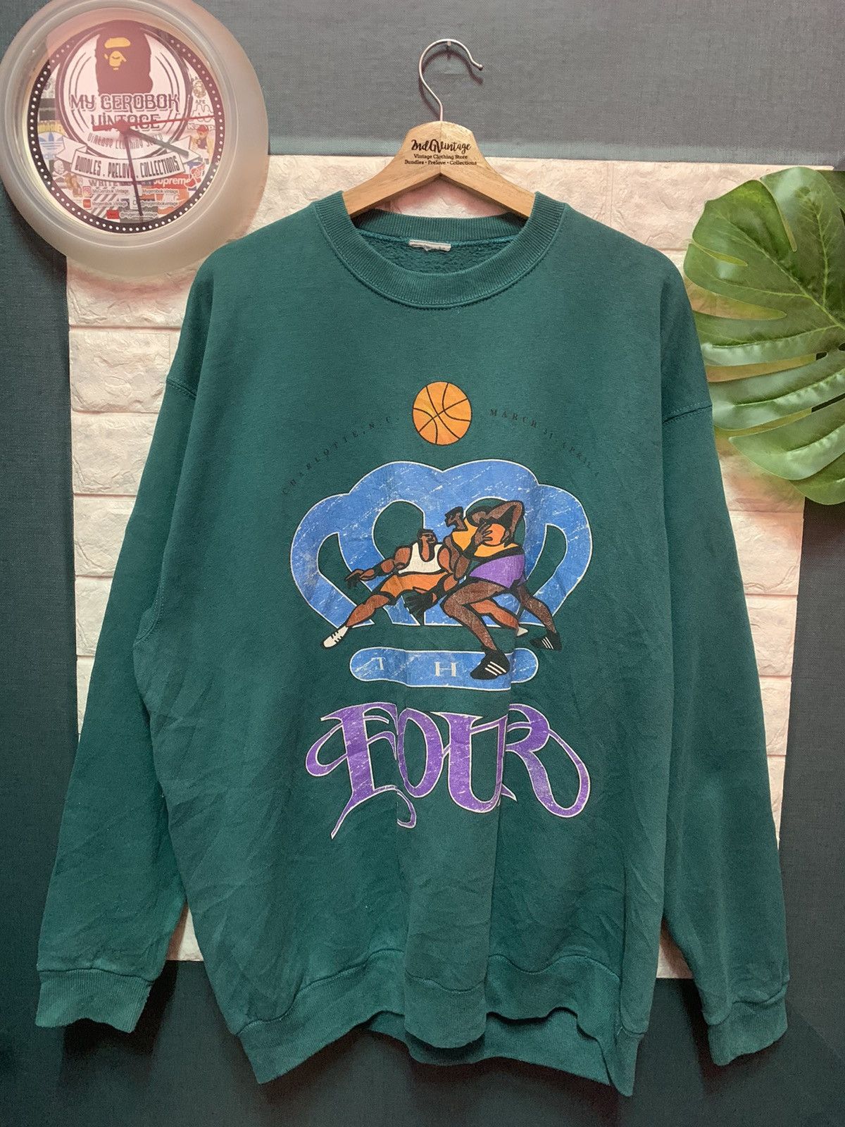 VINTAGE!! Sweatshirt 90's ADIDAS BASKETBALL