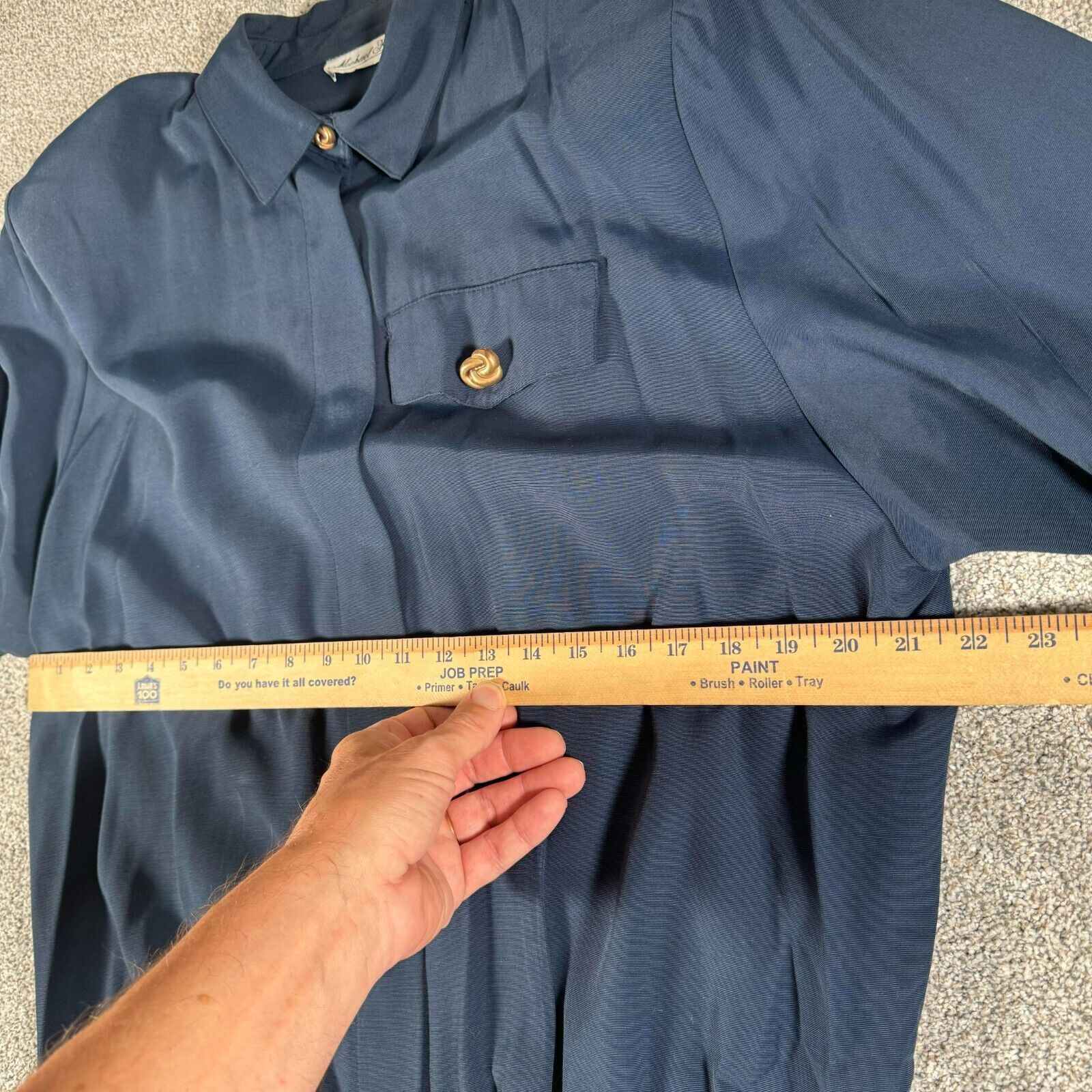 Other Vintage 80s does 50s Dress Womens18 Secretary Dark Academia Size XXL / US 16-18 / IT 52-54 - 4 Thumbnail