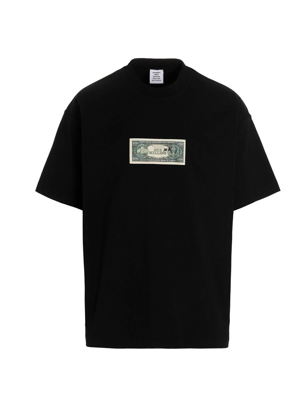 Vetements “One jn a Million” Black Tee