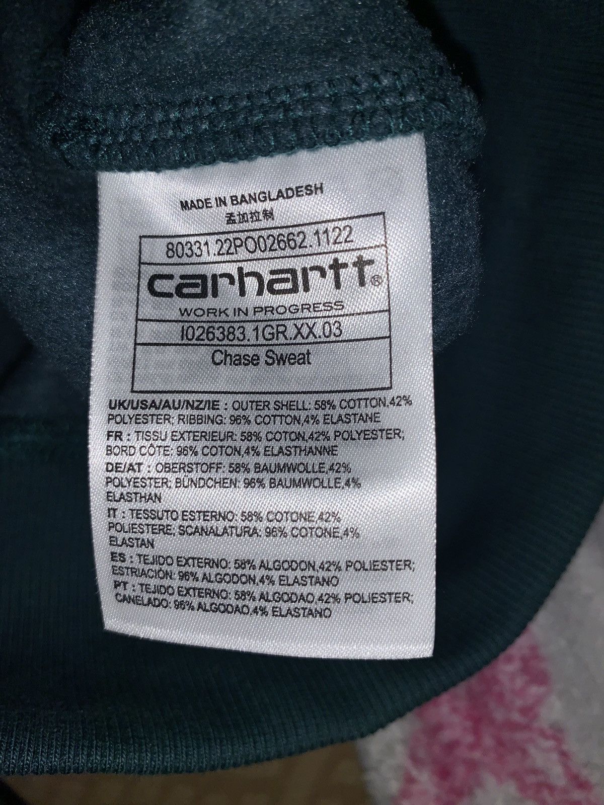 Carhartt Wip Carhartt WIP Chase Sweatshirt Botanic Size Small Size US S / EU 44-46 / 1 - 6 Thumbnail