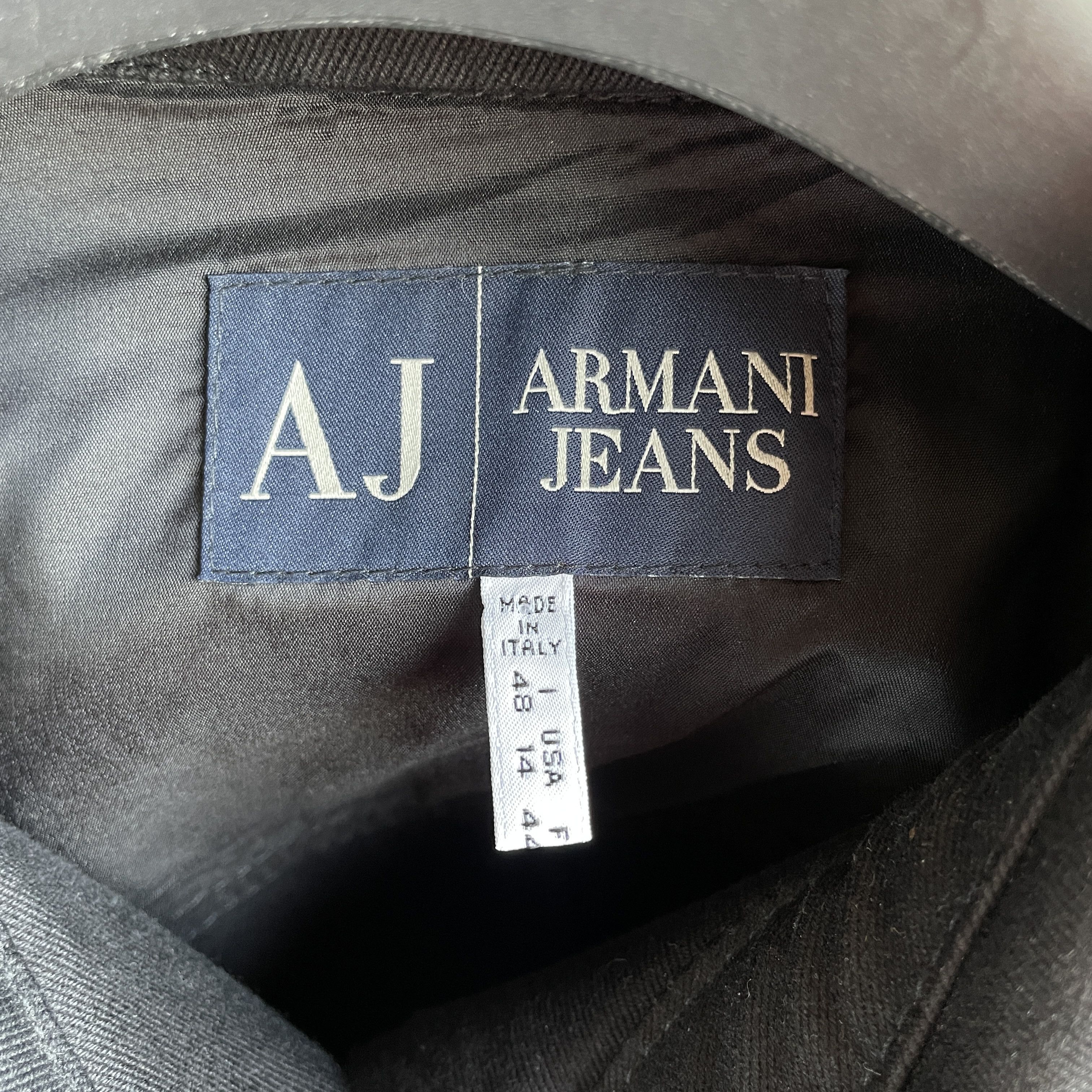 Armani Armani Jeans Vintage 00's Womens Cropped Fitted Jacket Size XL / US 12-14 / IT 48-50 - 11 Thumbnail